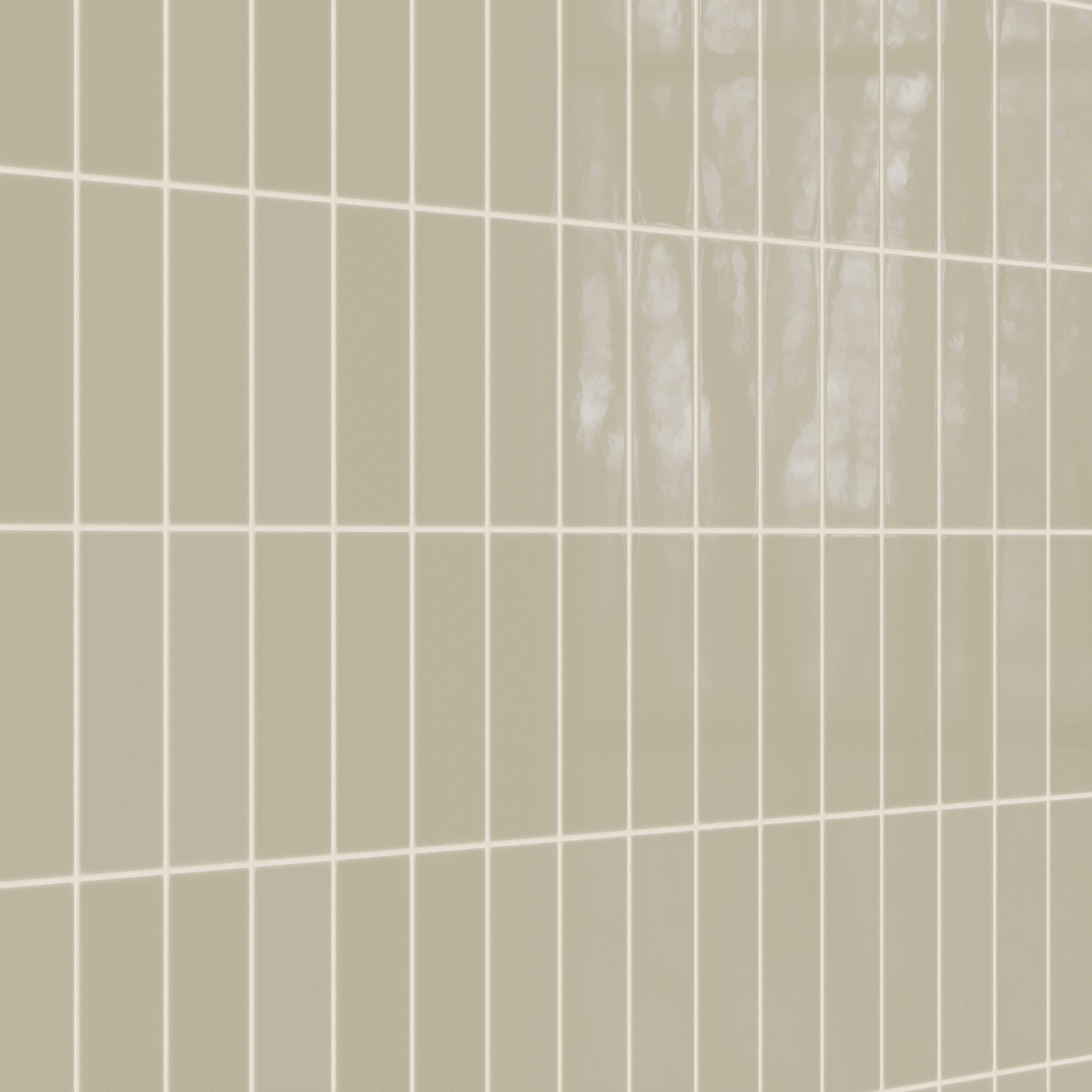 3x9 Natural Press Ceramic Tile in Morel Gloss