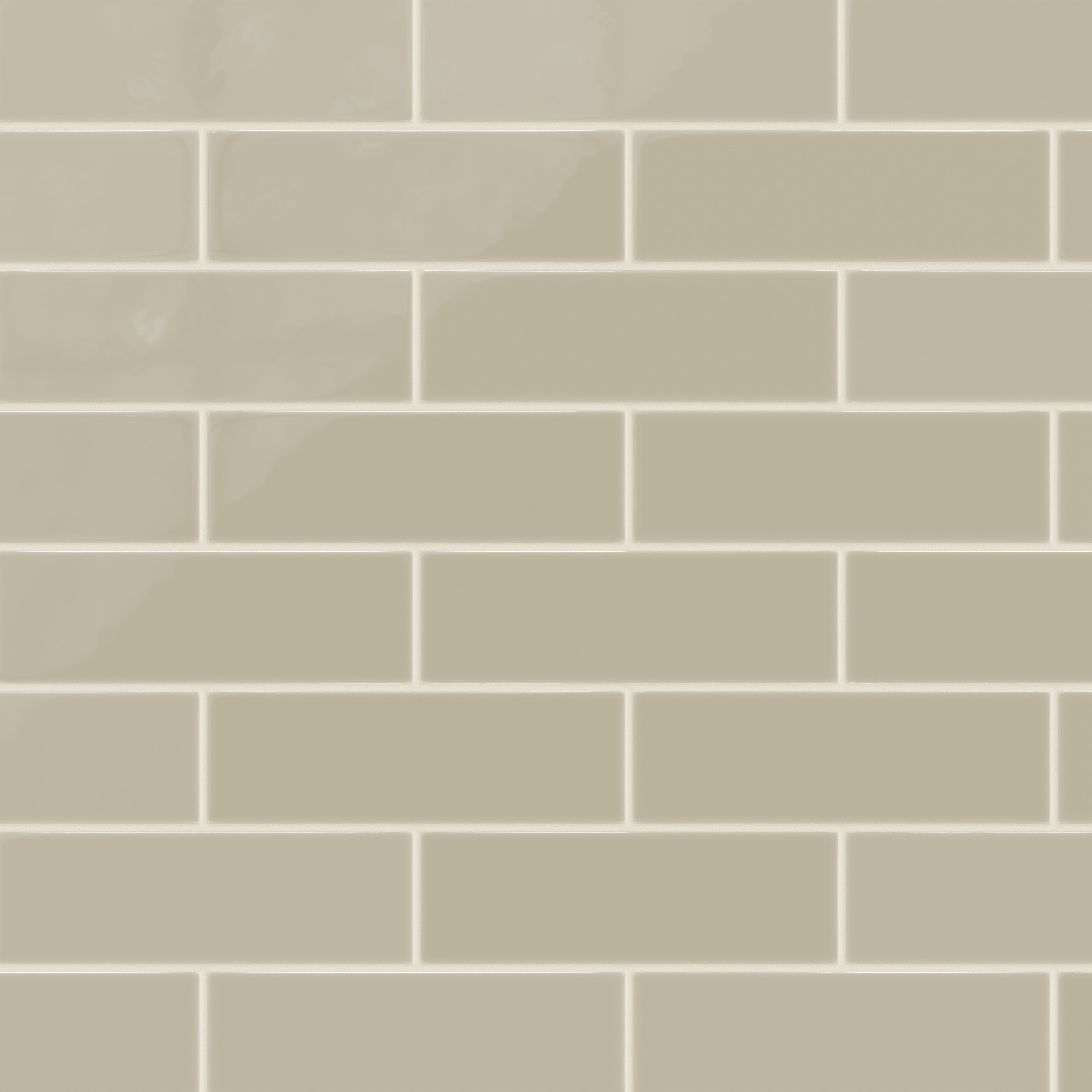 3x9 Natural Press Ceramic Tile in Morel Gloss