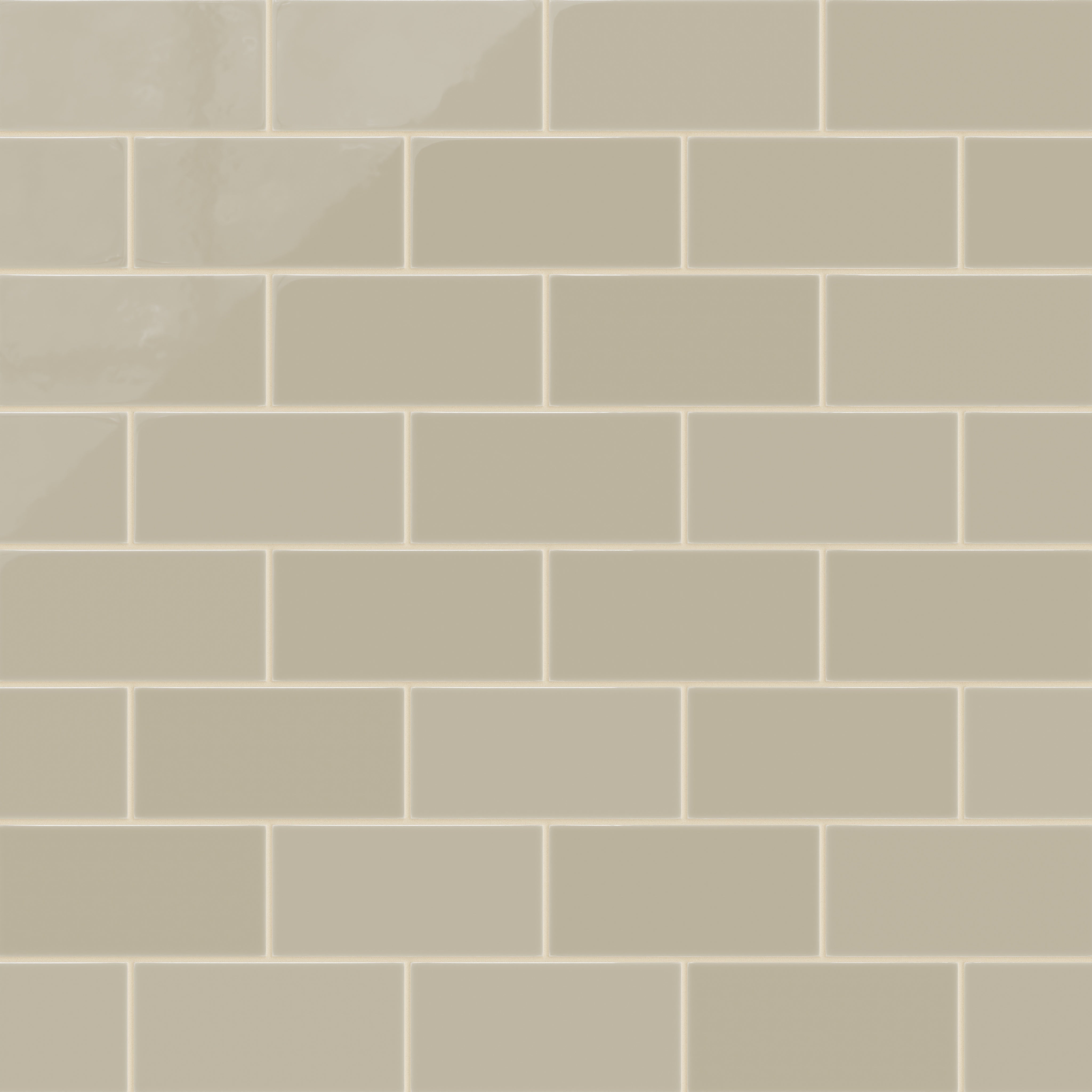 4x8 Natural Press Ceramic Tile in Morel Gloss