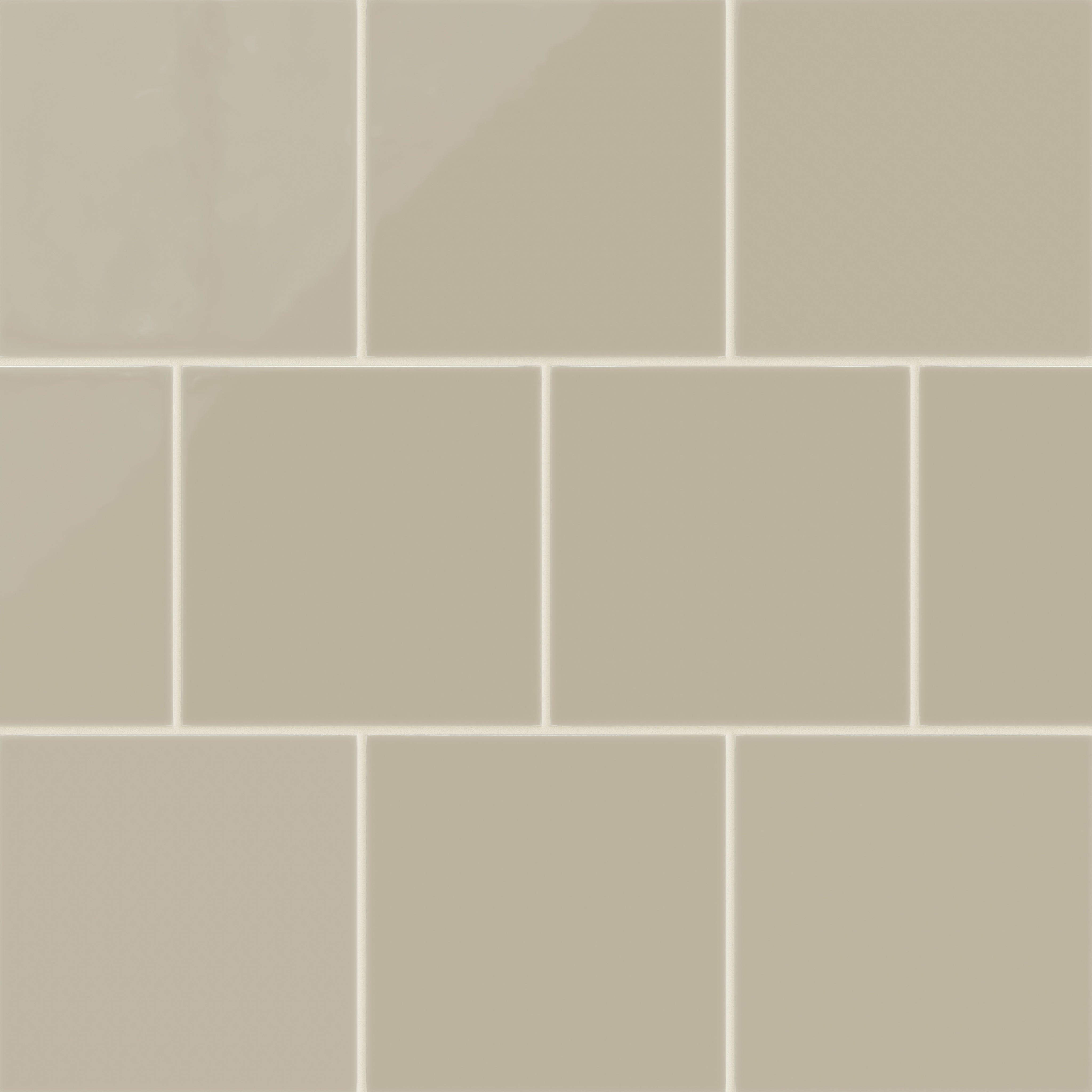 8x8 Natural Press Ceramic Tile in Morel Gloss