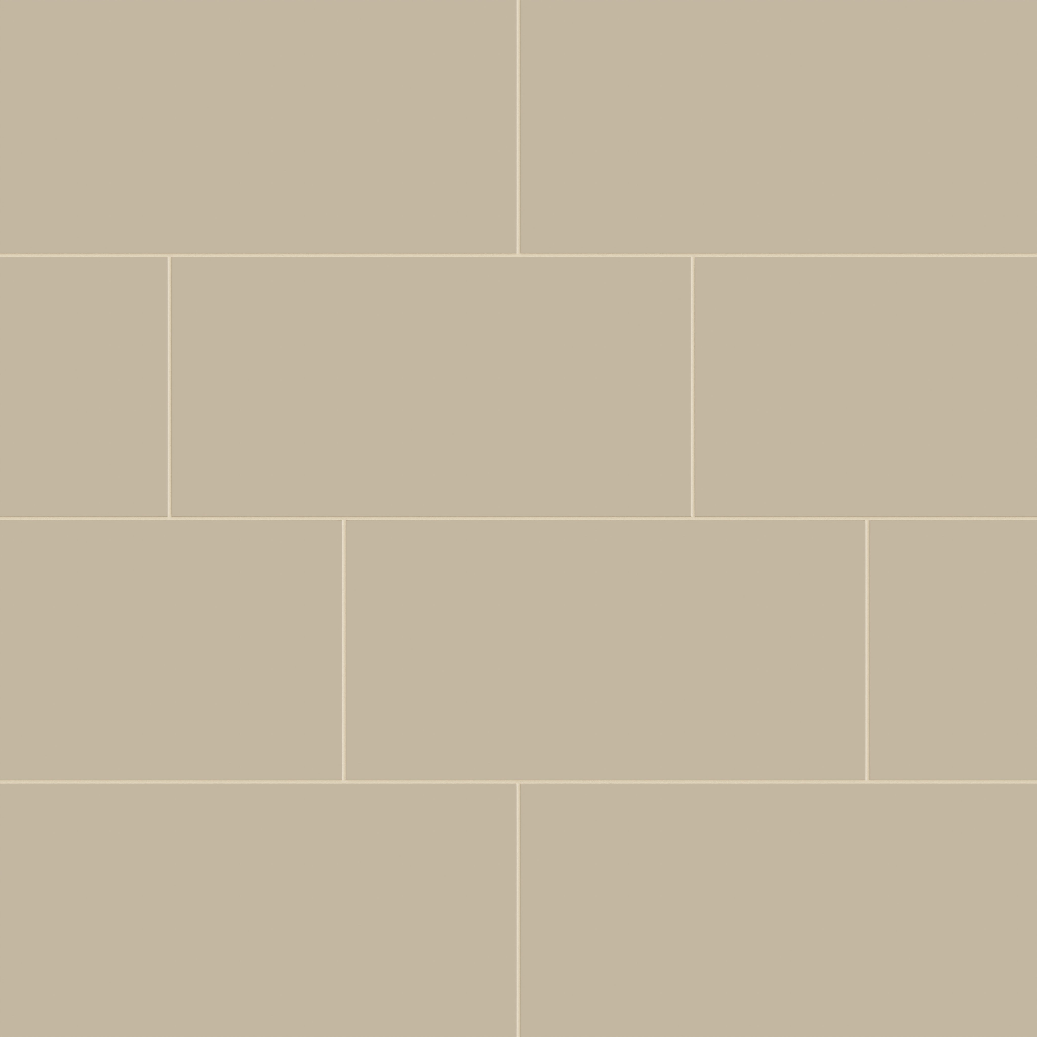 12x24 Natural Press Ceramic Tile in Morel Matte