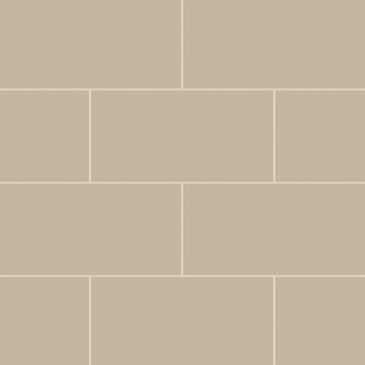 6x12 Natural Press Ceramic Tile in Morel Matte