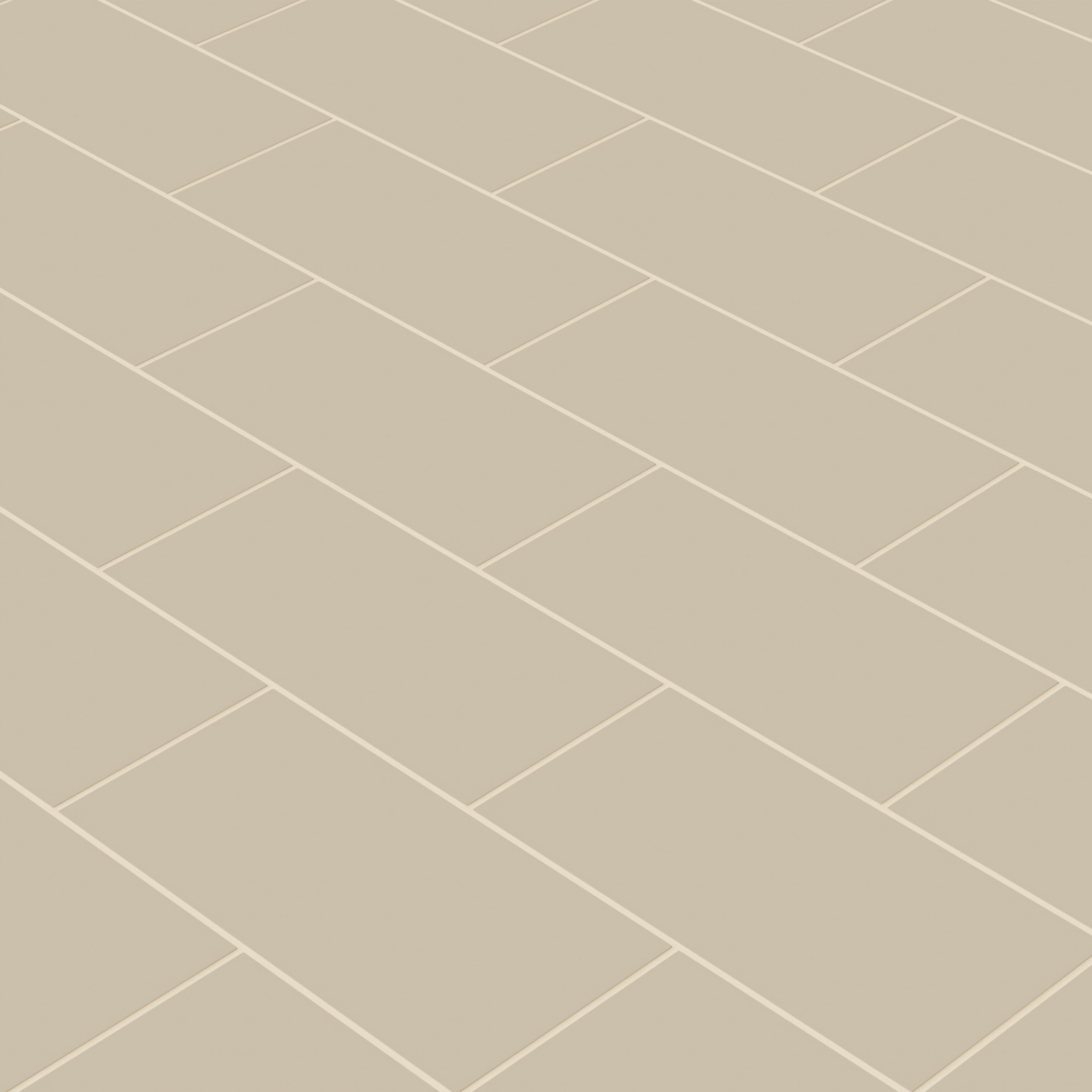 6x12 Natural Press Ceramic Tile in Morel Matte