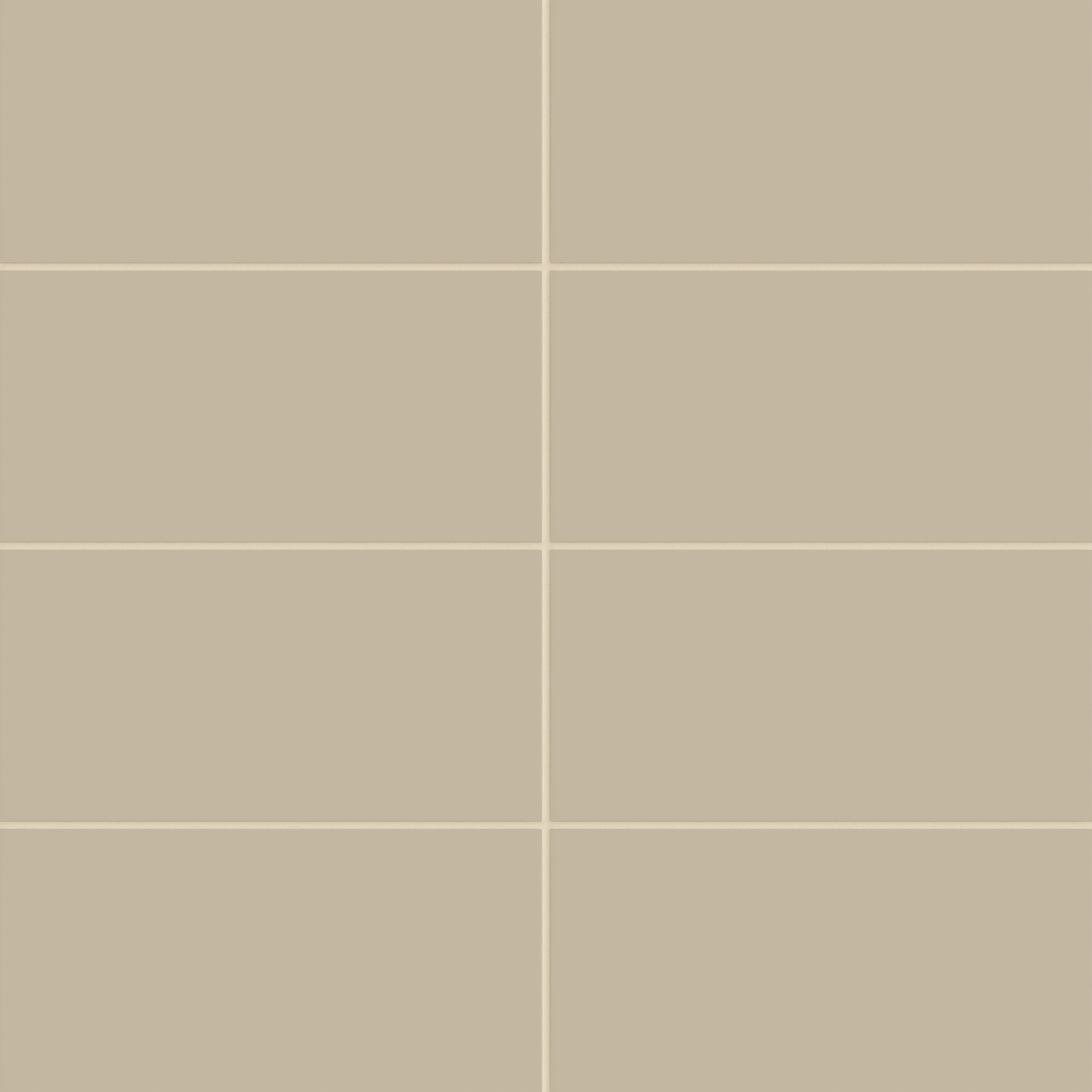 6x12 Natural Press Ceramic Tile in Morel Matte