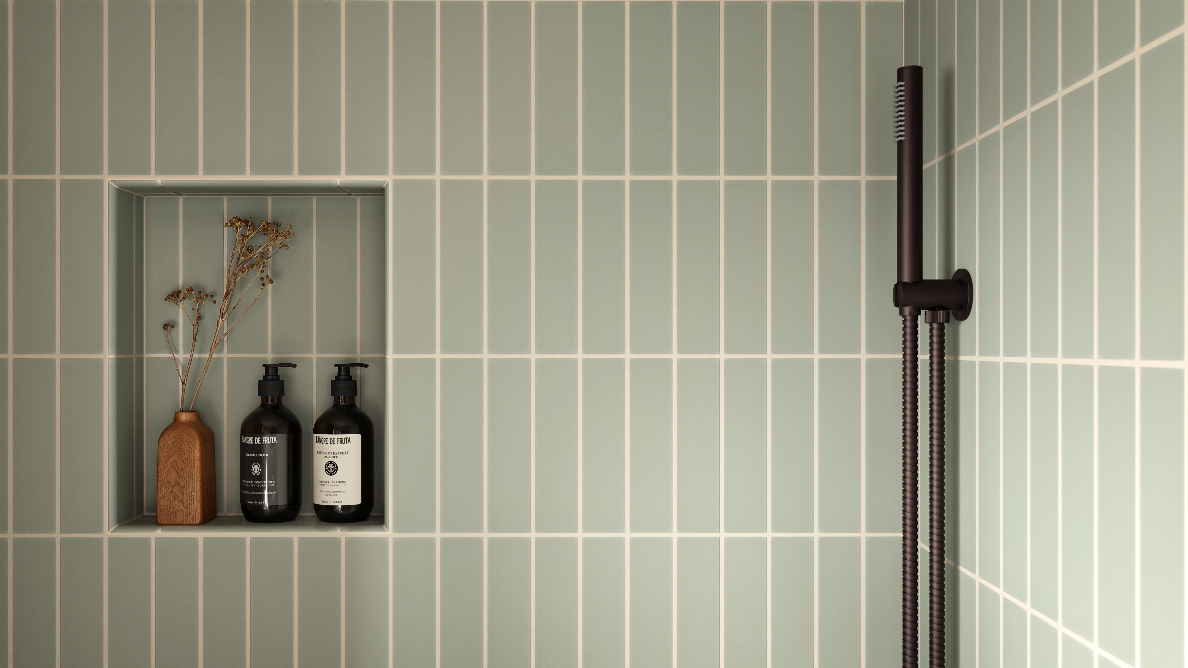 2x8 Natural Press Ceramic Tile in Manzanita Matte