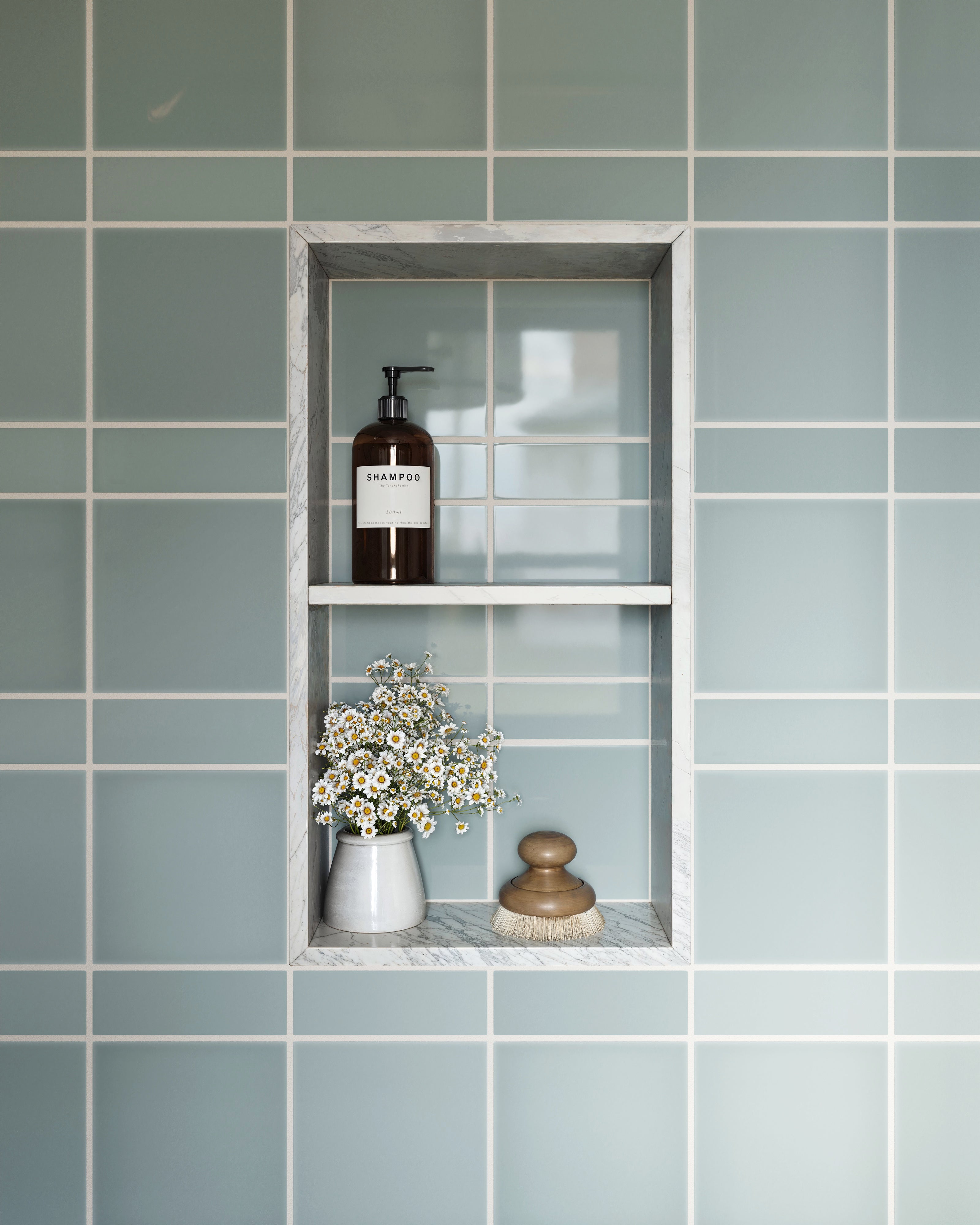 6x6 Natural Press Ceramic Tile in Hood River Gloss