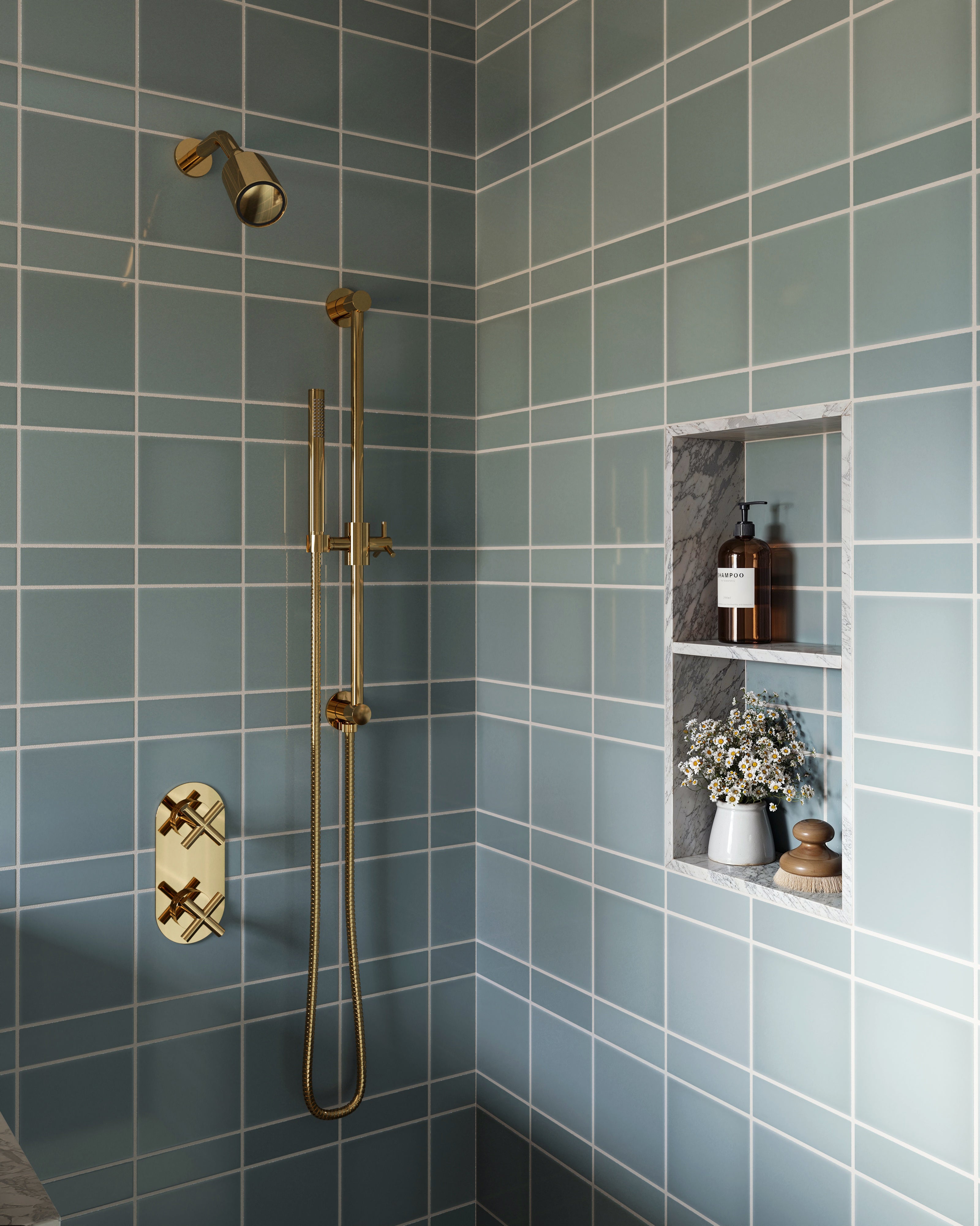 6x6 Natural Press Ceramic Tile in Hood River Gloss