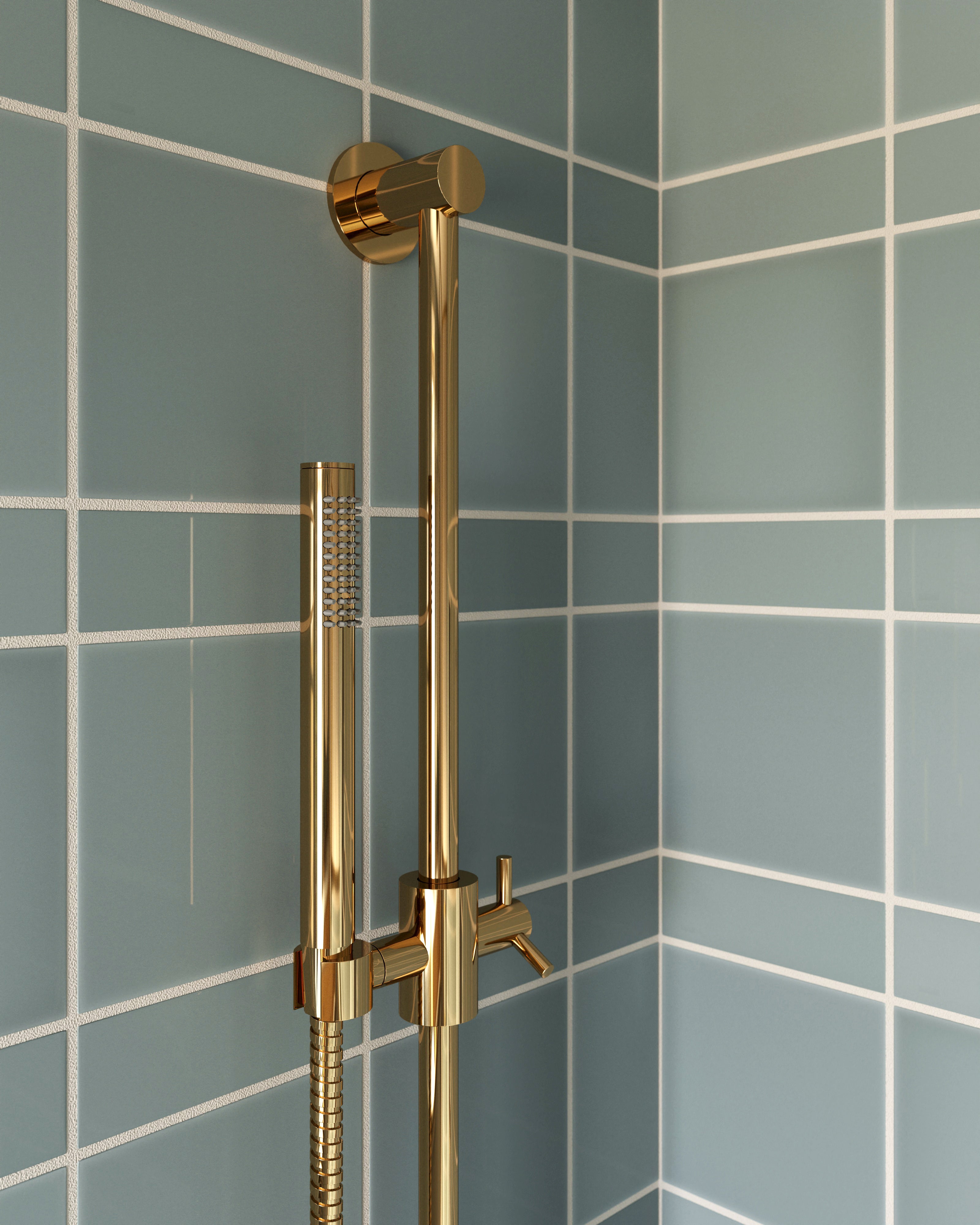Contour & Foundry Wand Hand Shower in Polished Brass