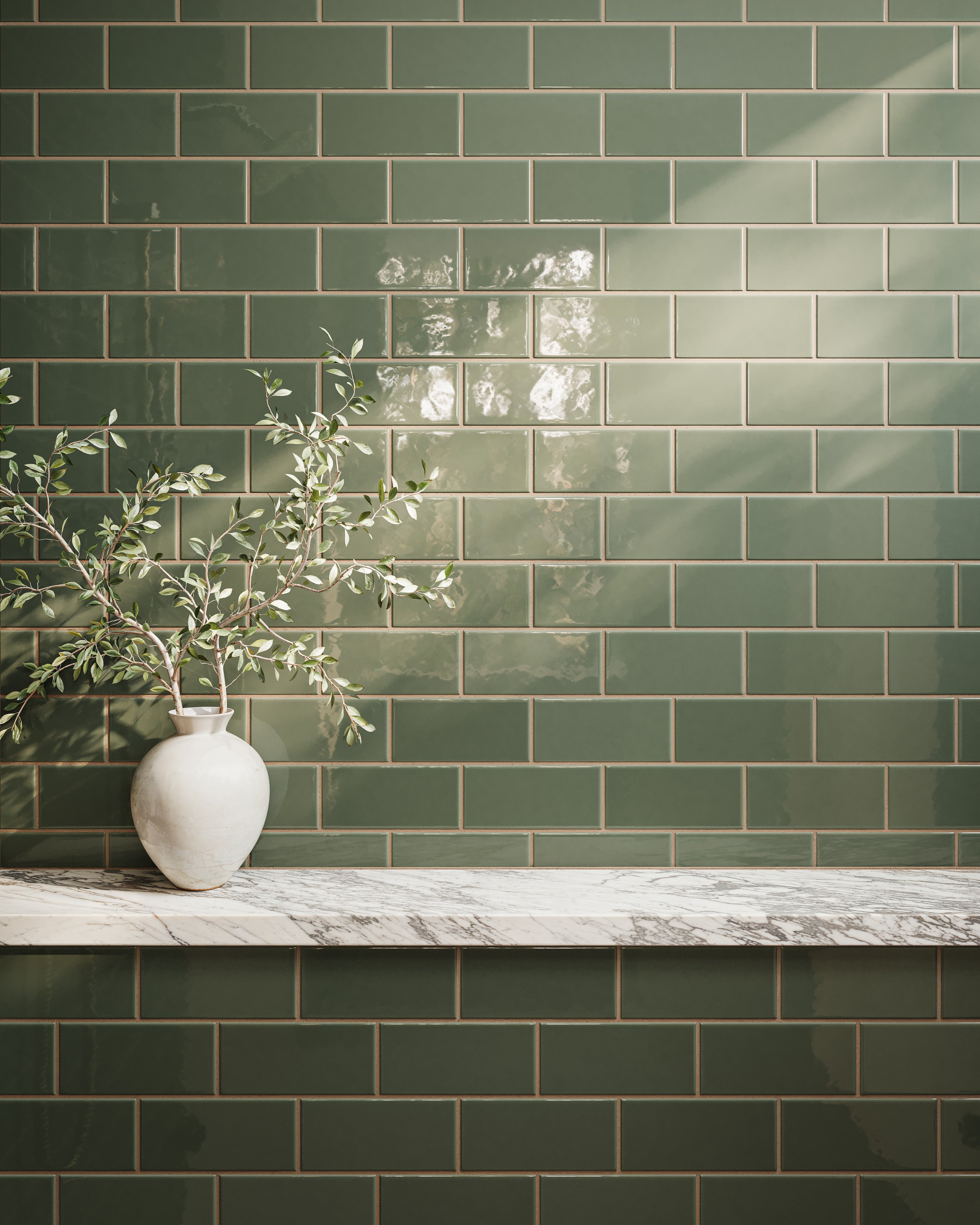 Quick Ship 3x6 Natural Press Tile in San Juan Gloss