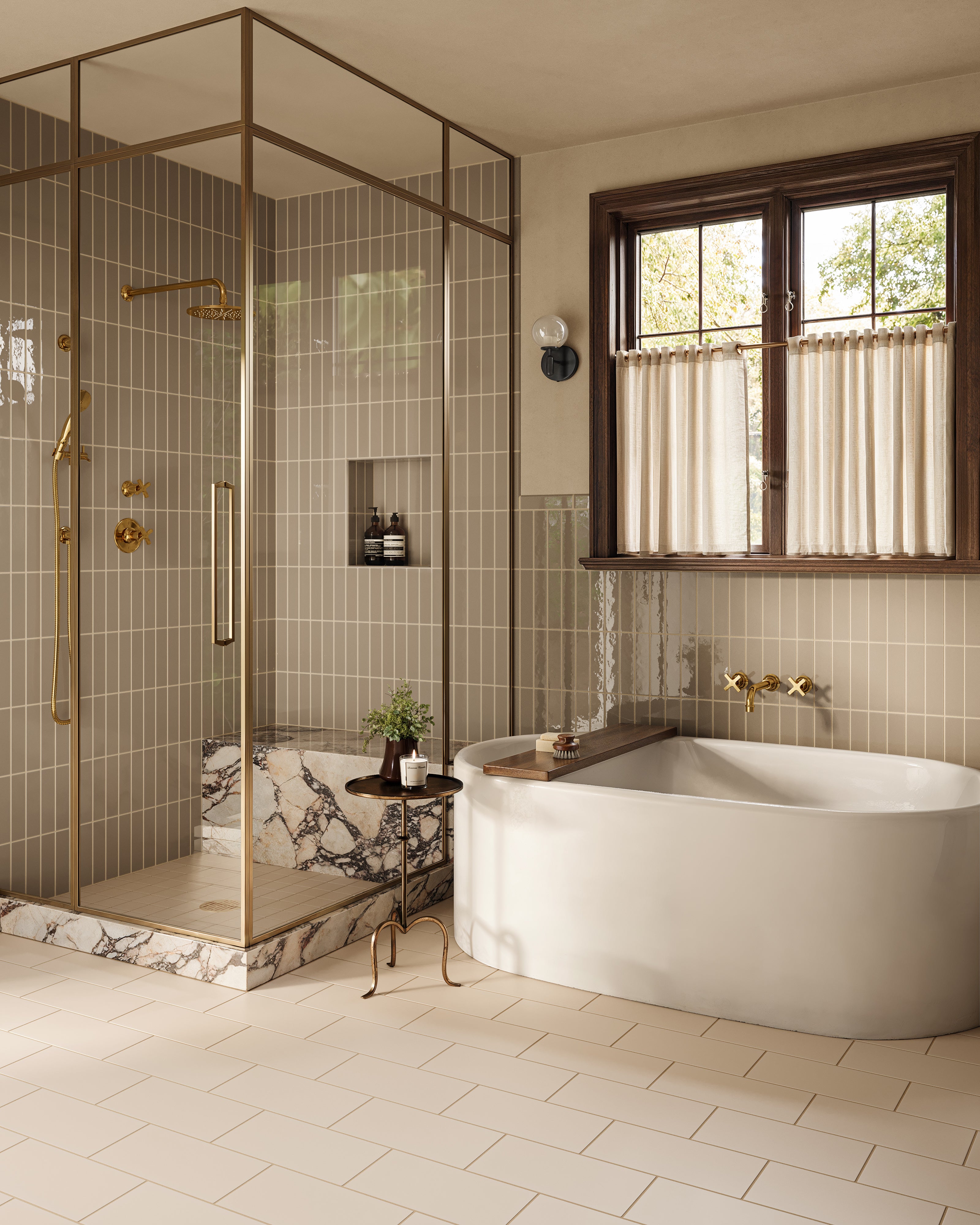 Quick Ship 2x8 Natural Press Tile in Sawtooth Gloss