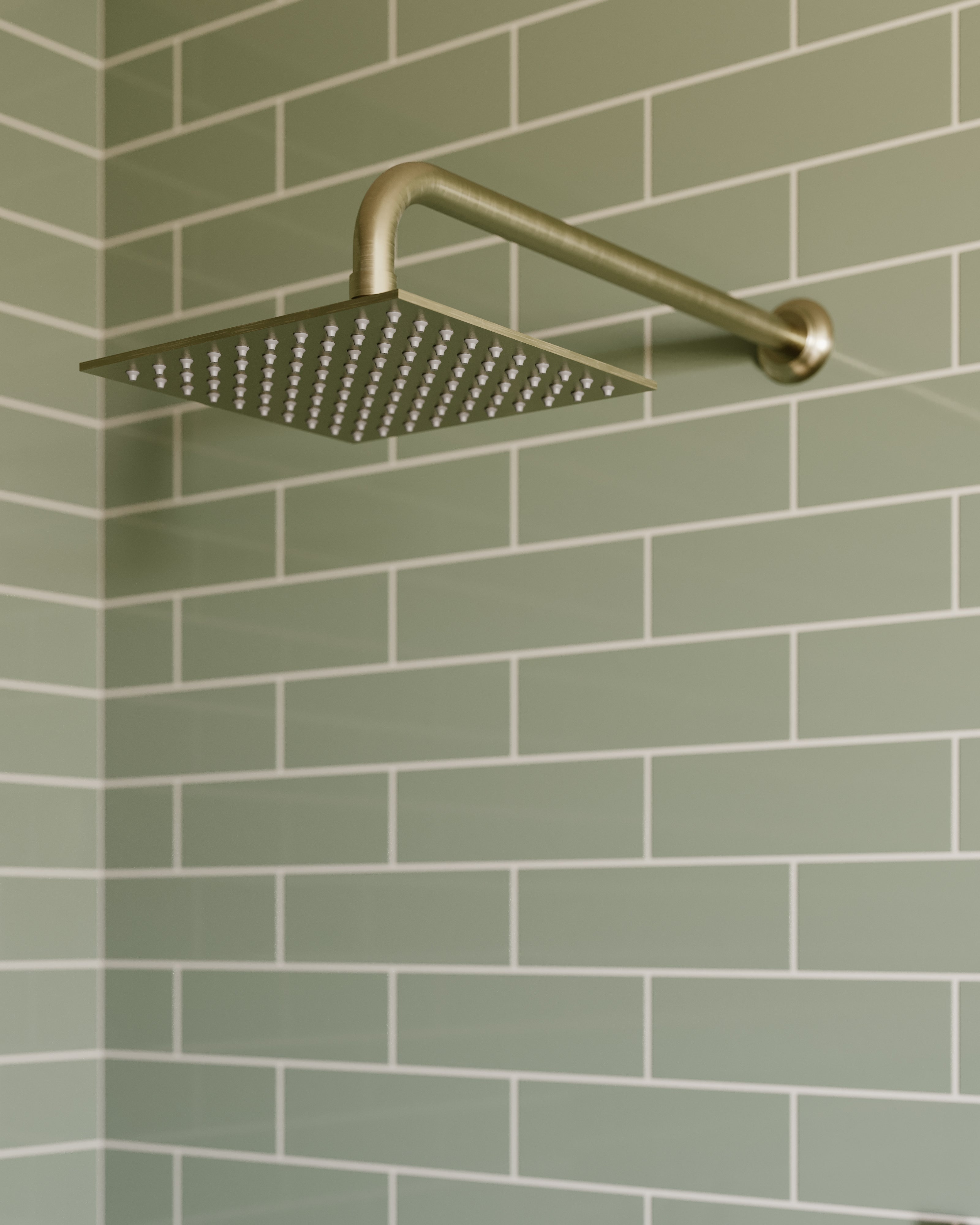 Emerson 90-Degree 16" Shower Arm with Flange in Satin Nickel