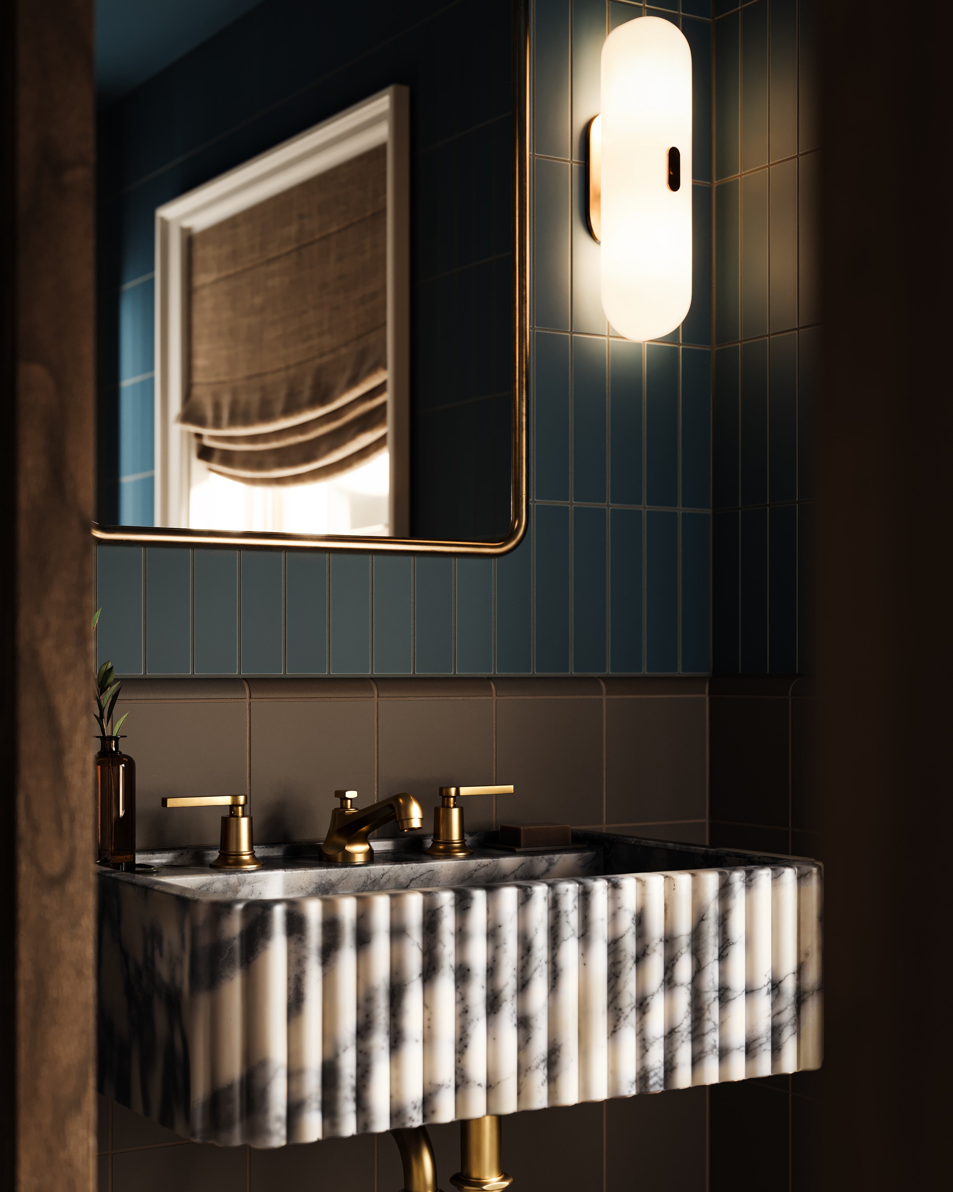 2x8 Natural Press Tile in King Tide Matte
