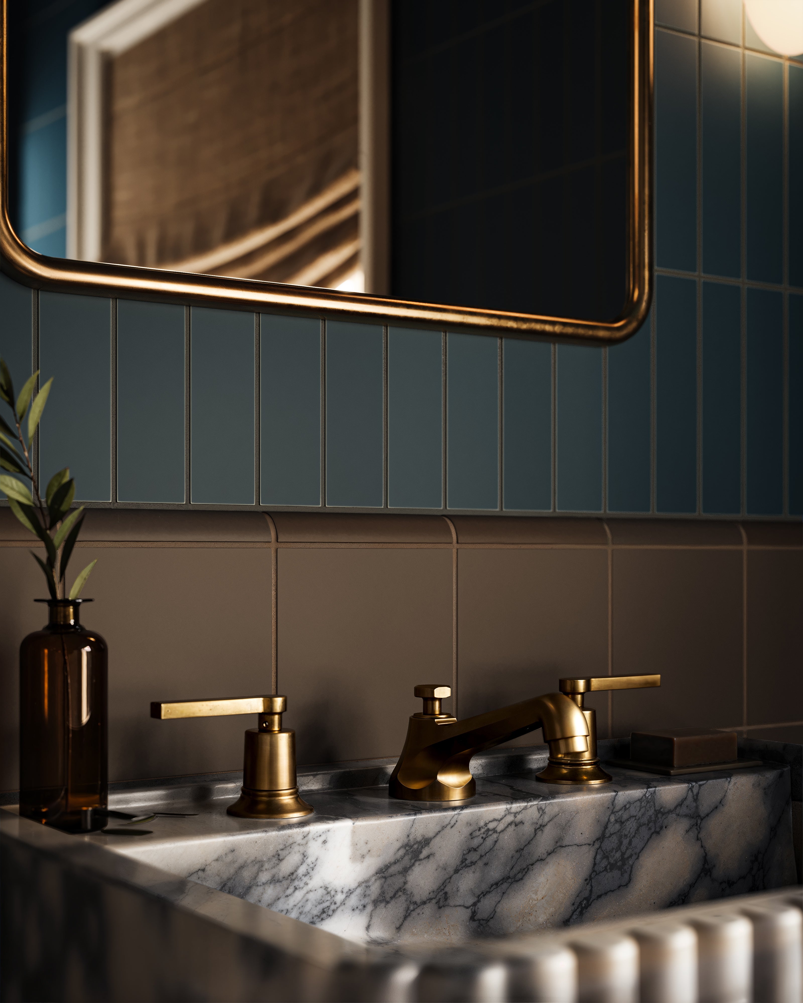 6x6 Natural Press Ceramic Tile in Otter Matte