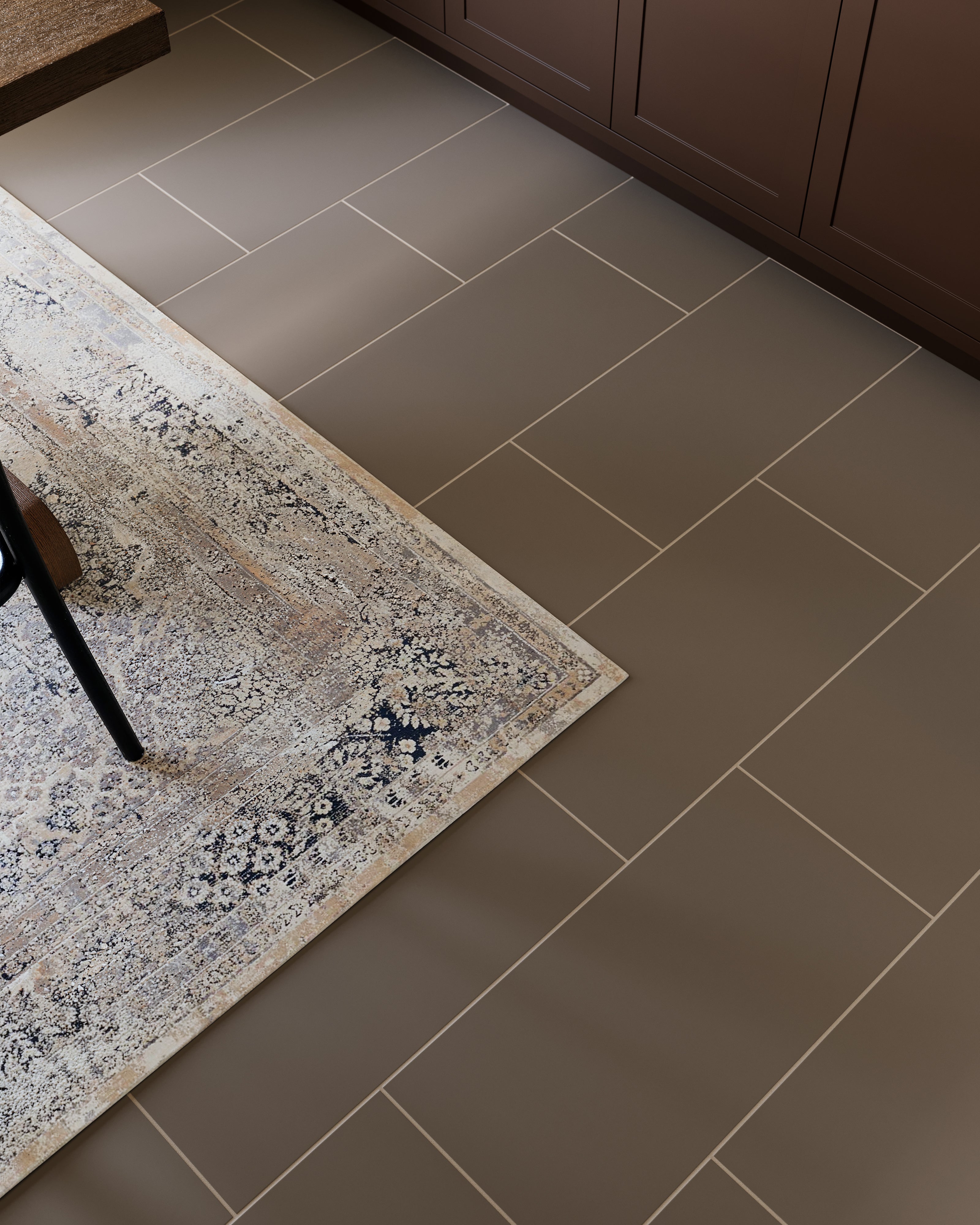 12x24 Natural Press Ceramic Tile in Otter Matte
