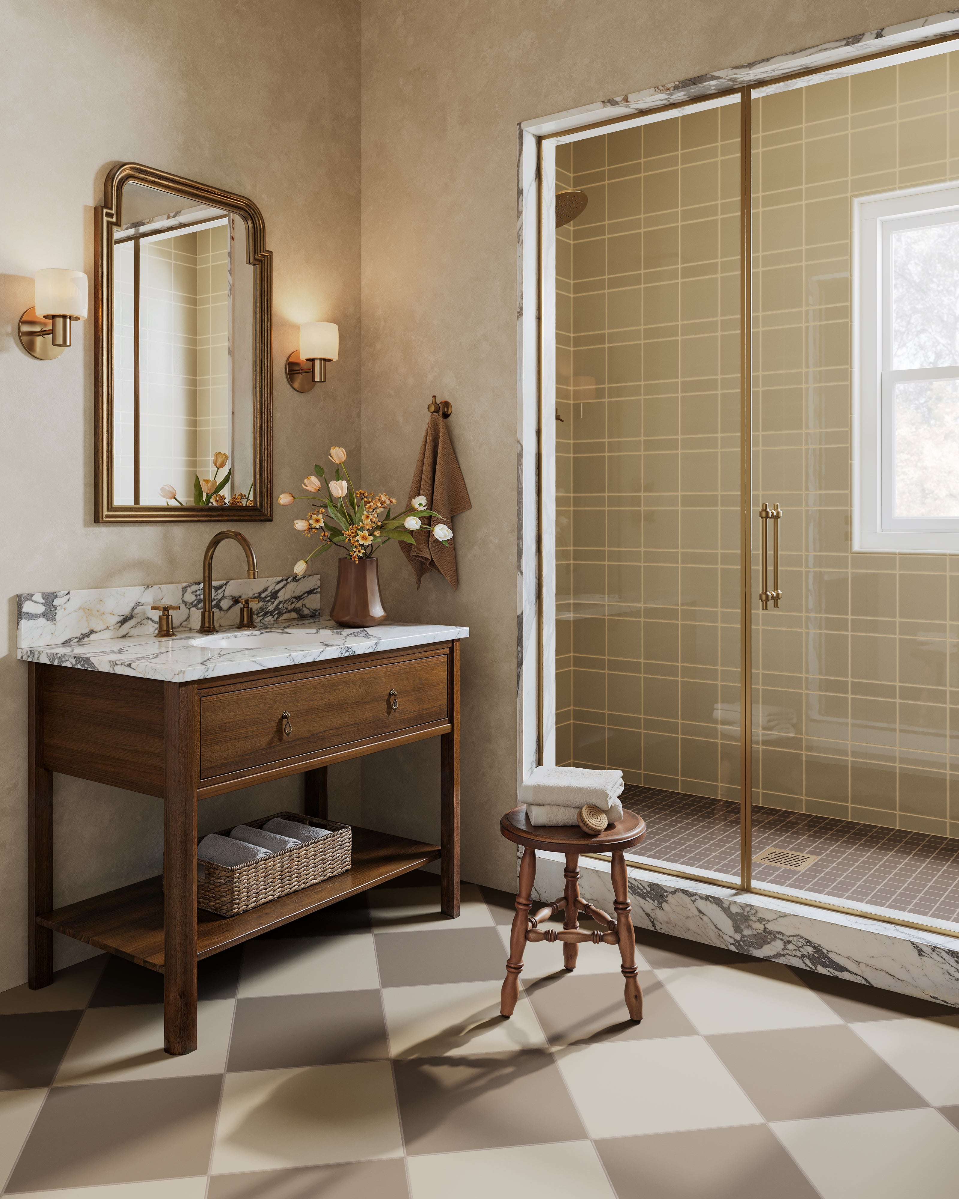 Emerson Robe Hook in Uncoated Polished Brass