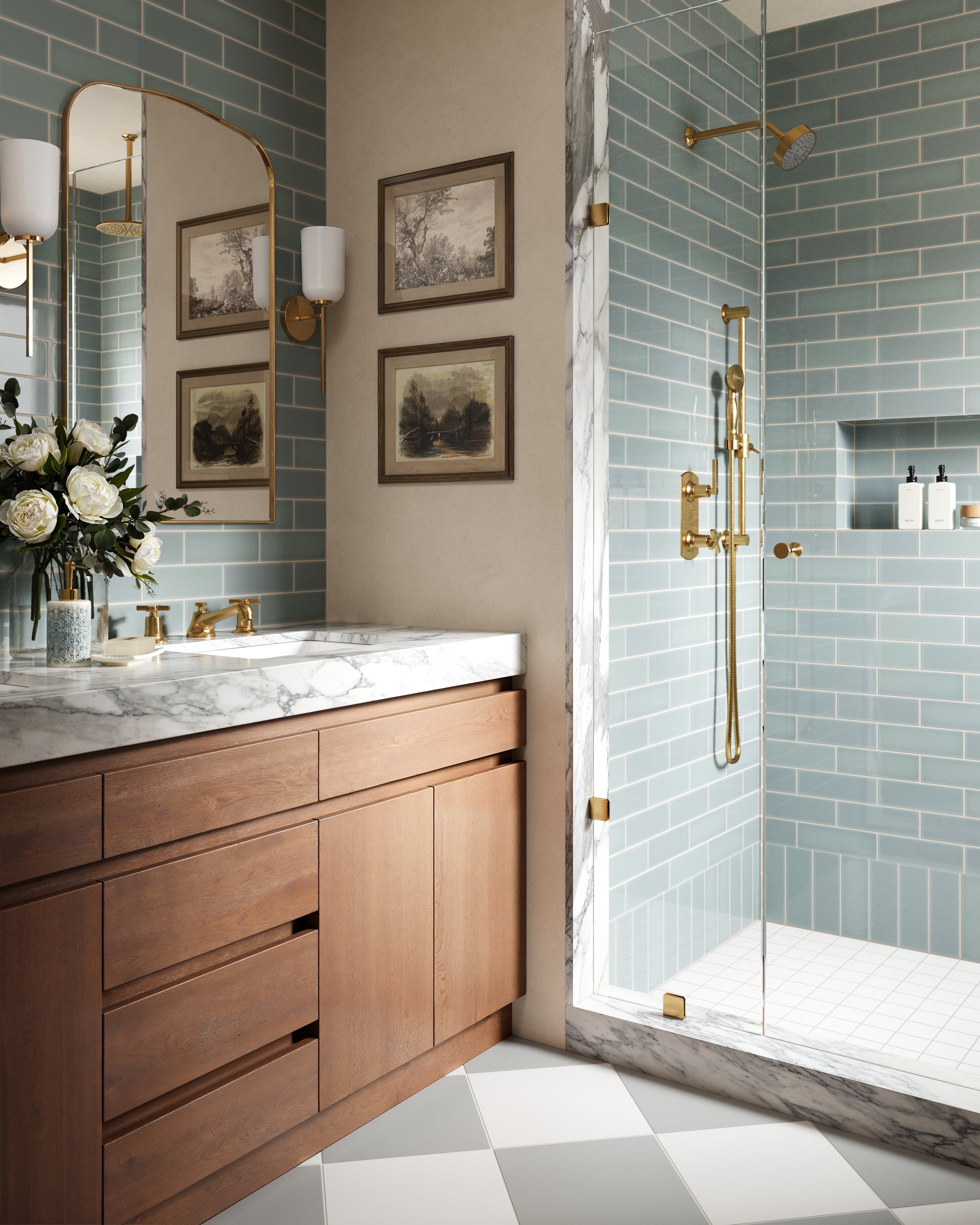 Quick Ship 3x9 Natural Press Ceramic Tile in Hood River Gloss