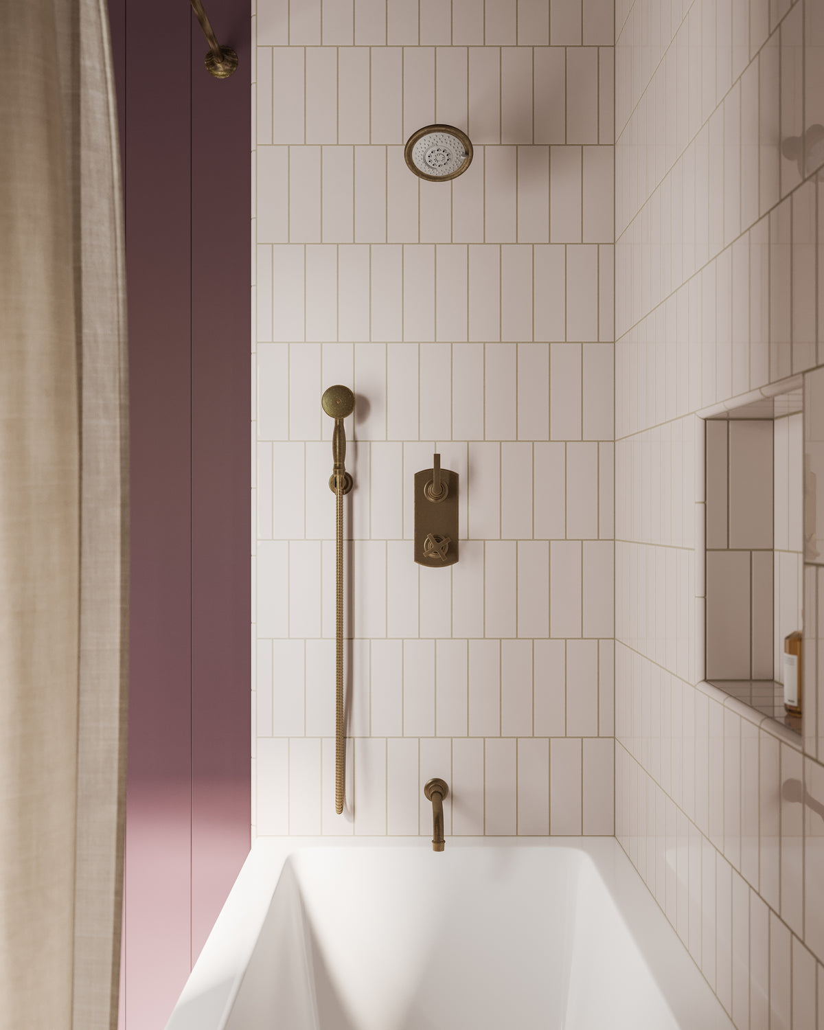 Emerson Wall Elbow with Hook Kit - Less Hand Shower in Antique Brass