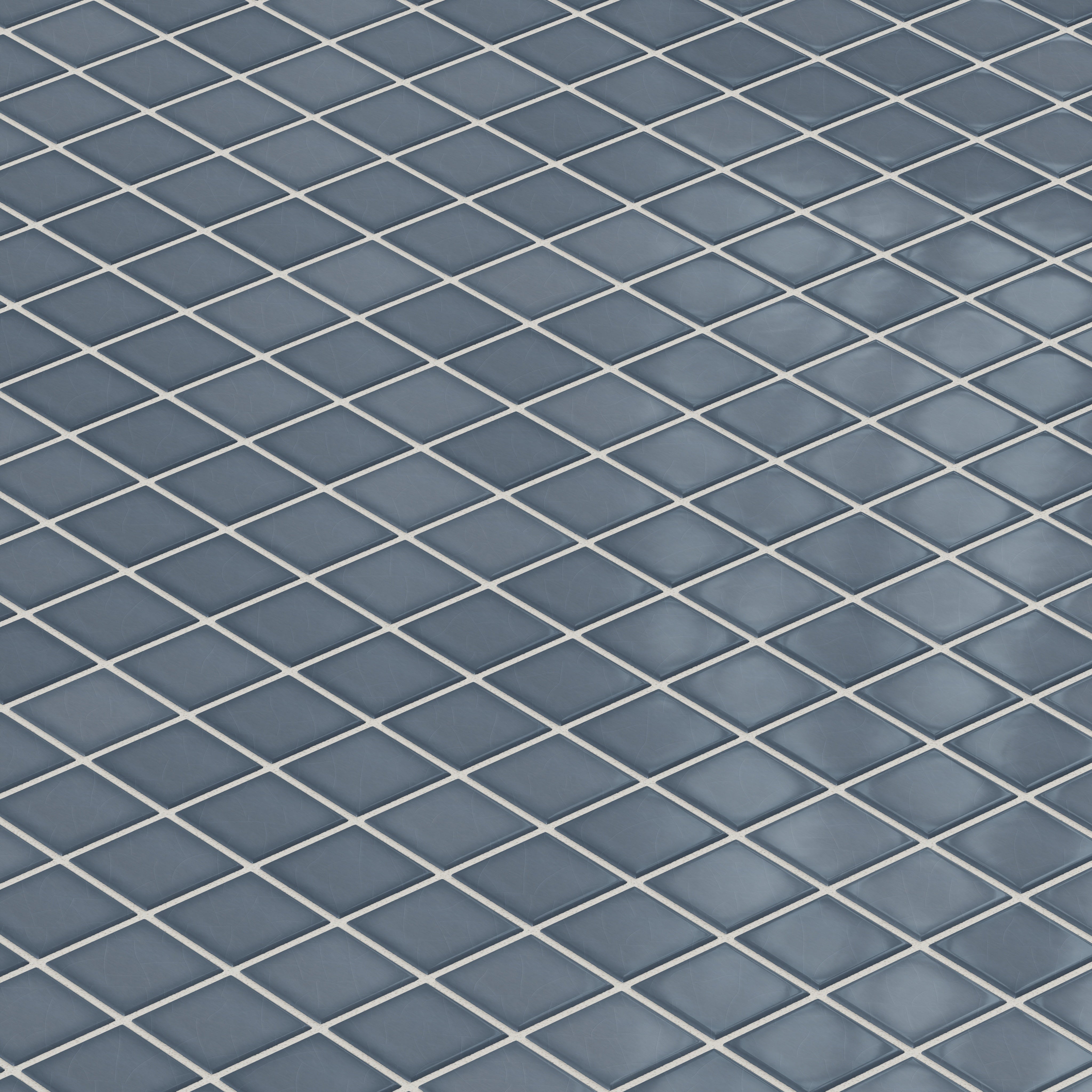 2x2 Straight Set Sheeted Original Ceramic Mosaic Tile in Nautical Gloss