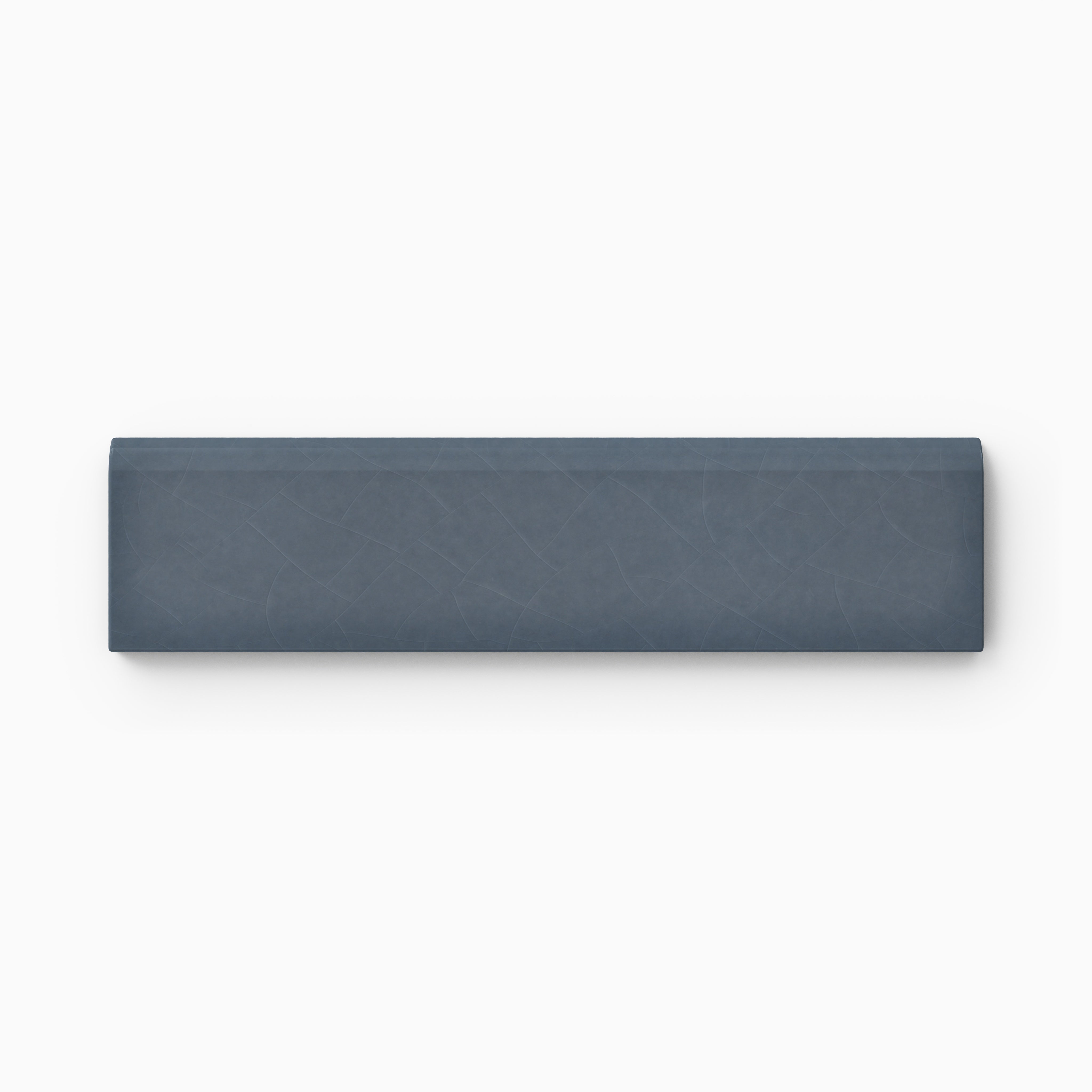 Quick Ship 2x8 Long Edge Bullnose Original Ceramic Trim in Nautical Gloss