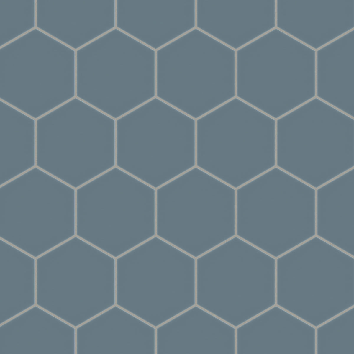 8" Hexagon Original Ceramic Tile in Nautical Gloss