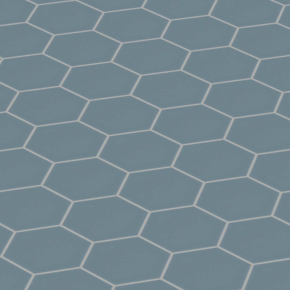 8" Hexagon Original Ceramic Tile in Nautical Gloss