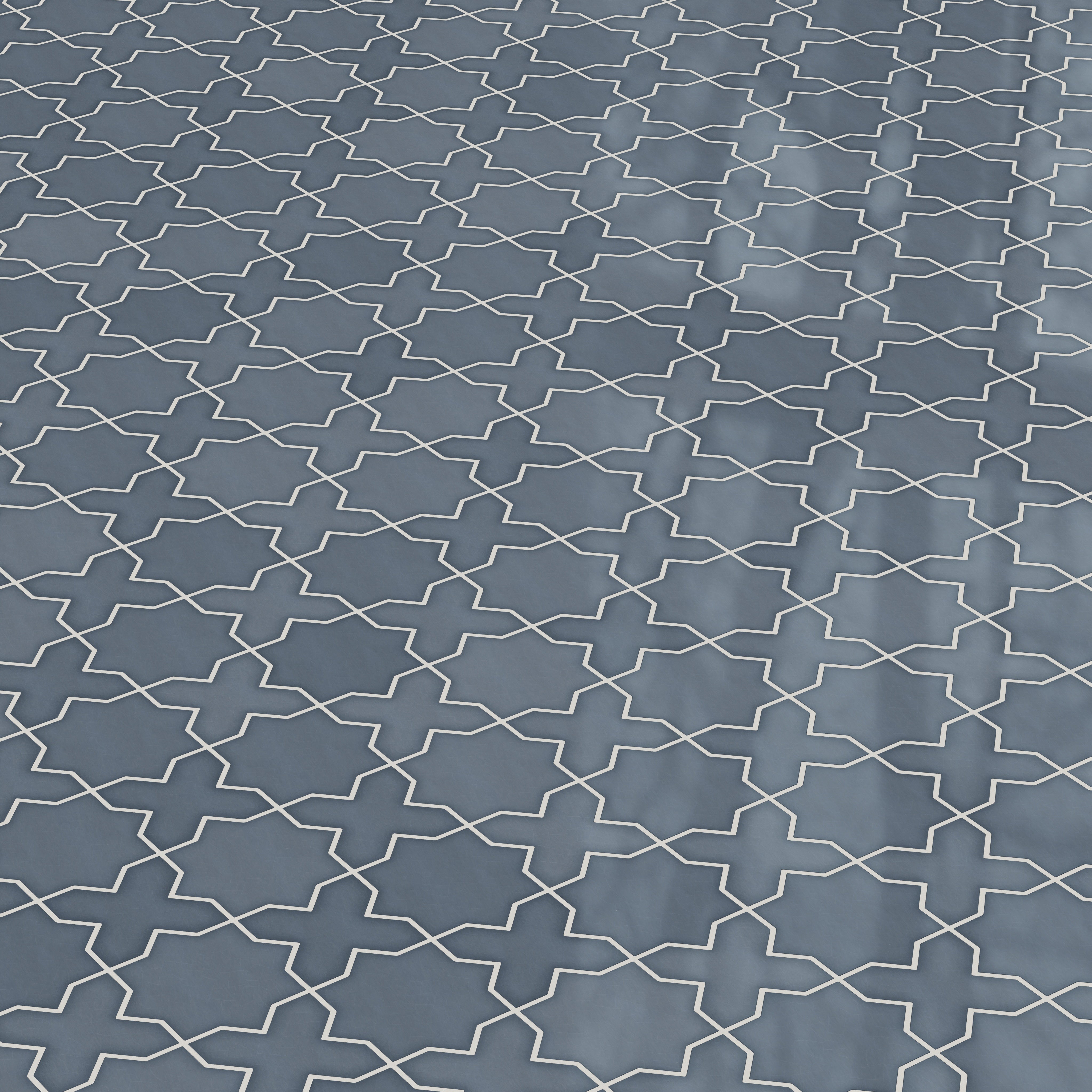 Star & Cross Original Ceramic Tile in Nautical Gloss
