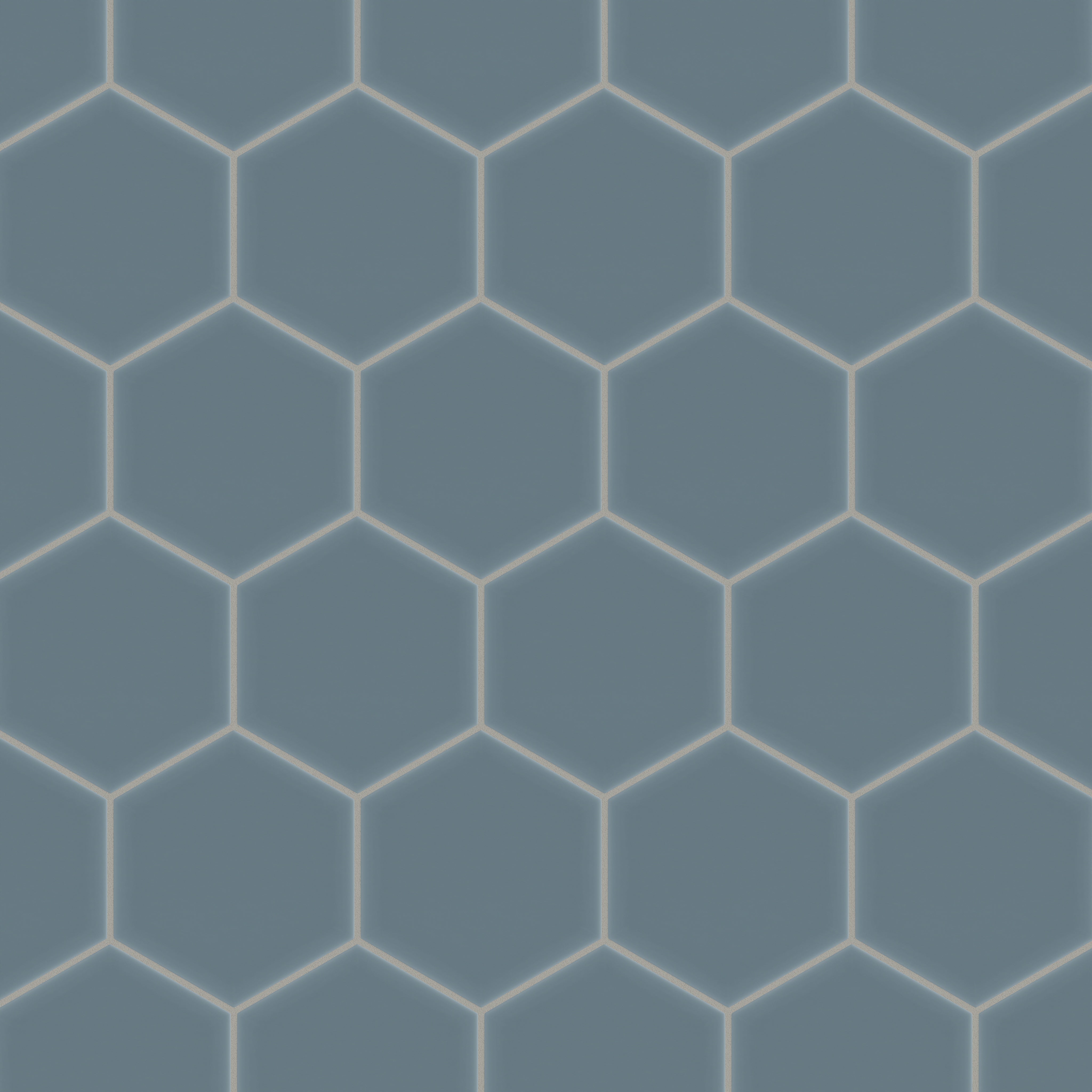 8" Hexagon Original Ceramic Tile in Nautical Matte
