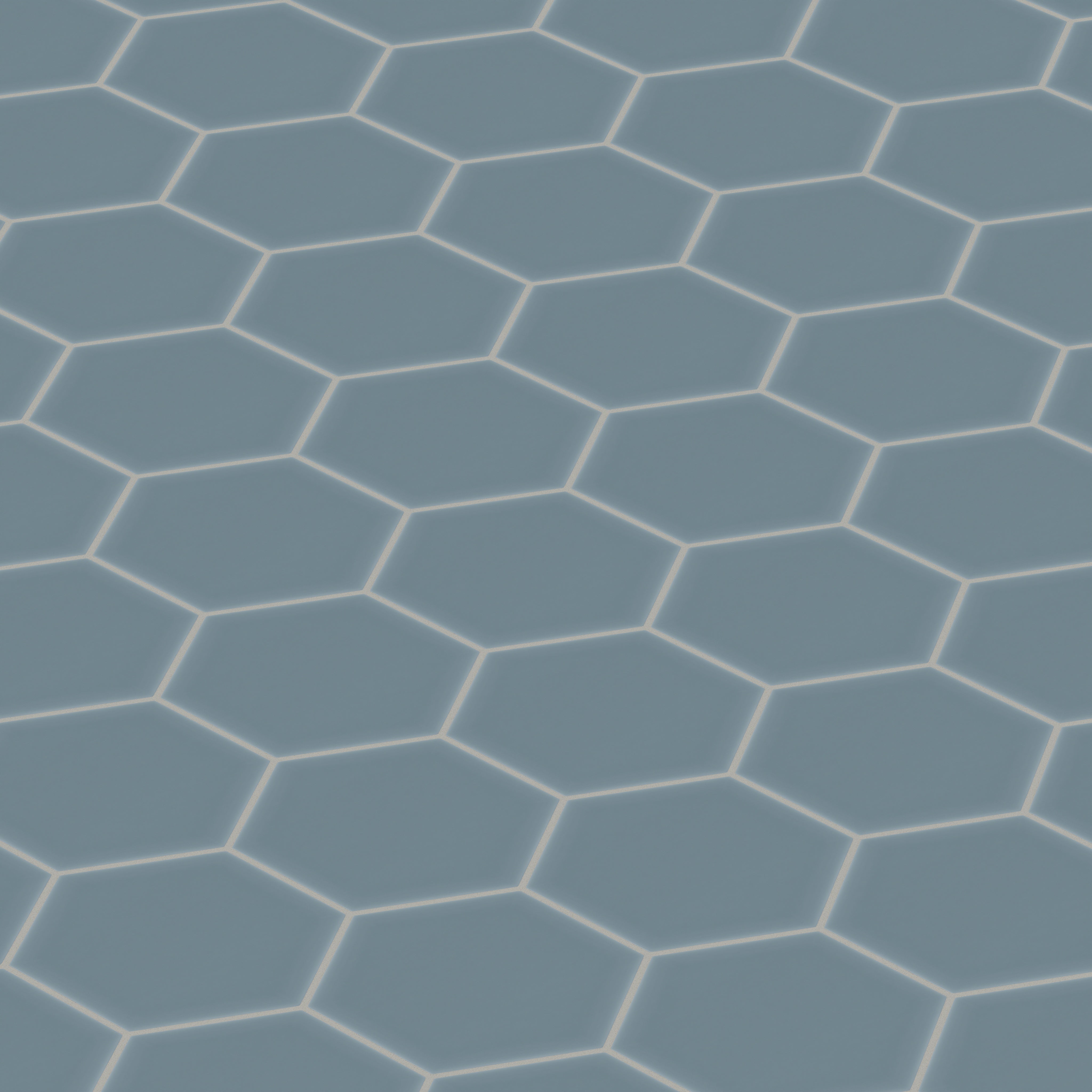 8" Hexagon Original Ceramic Tile in Nautical Matte