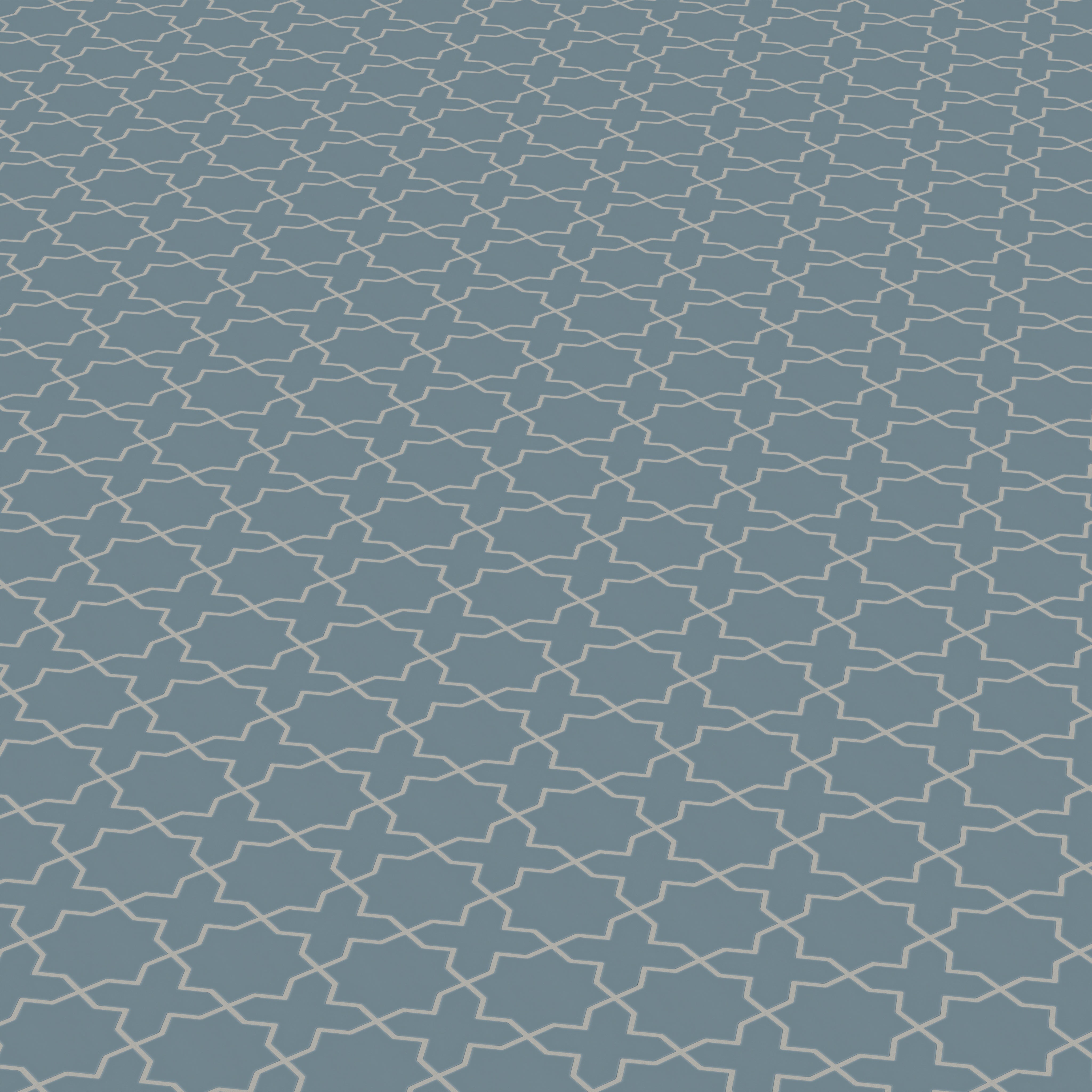 Mini Star & Cross Original Ceramic Tile in Nautical Matte