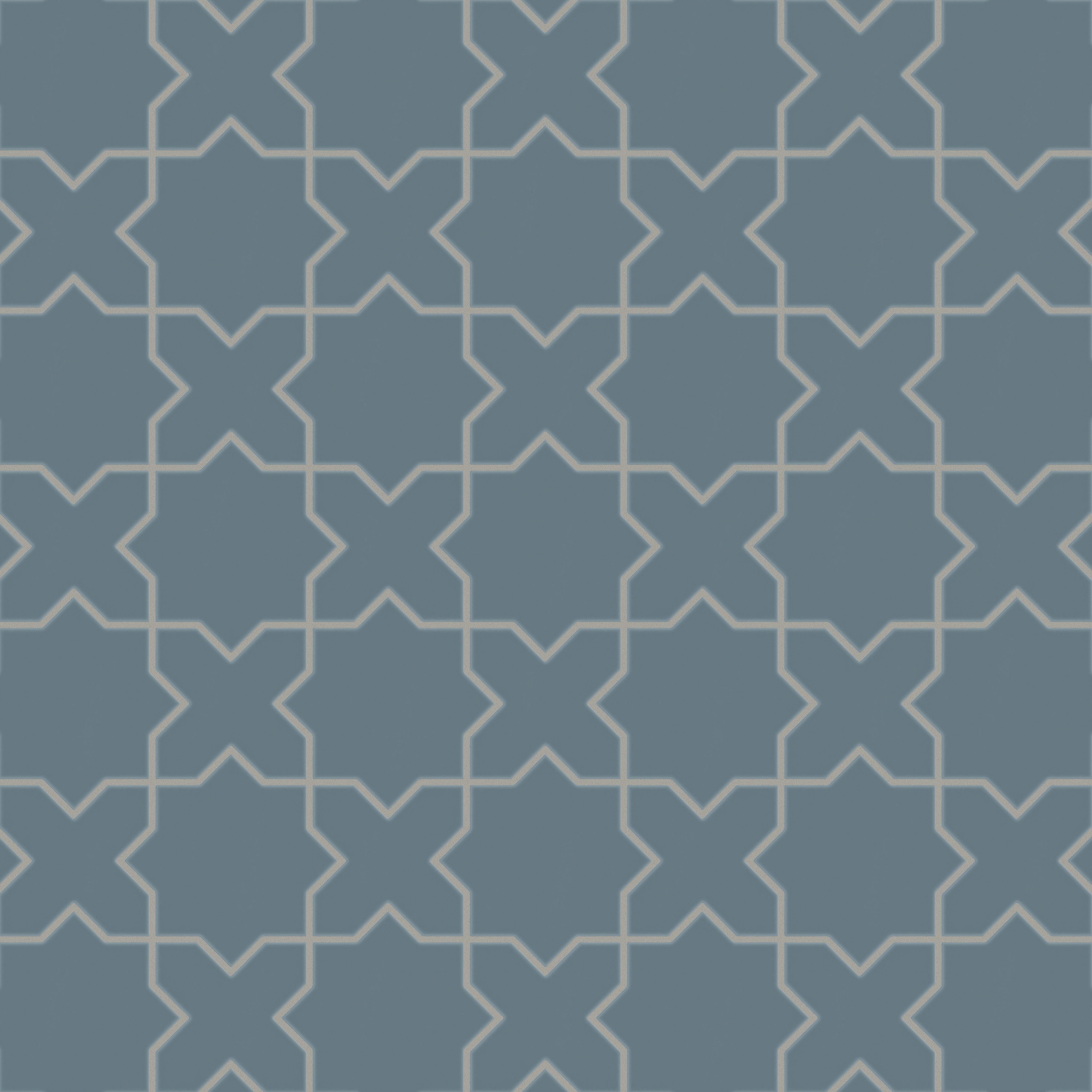 Star & Cross Original Ceramic Tile in Nautical Matte
