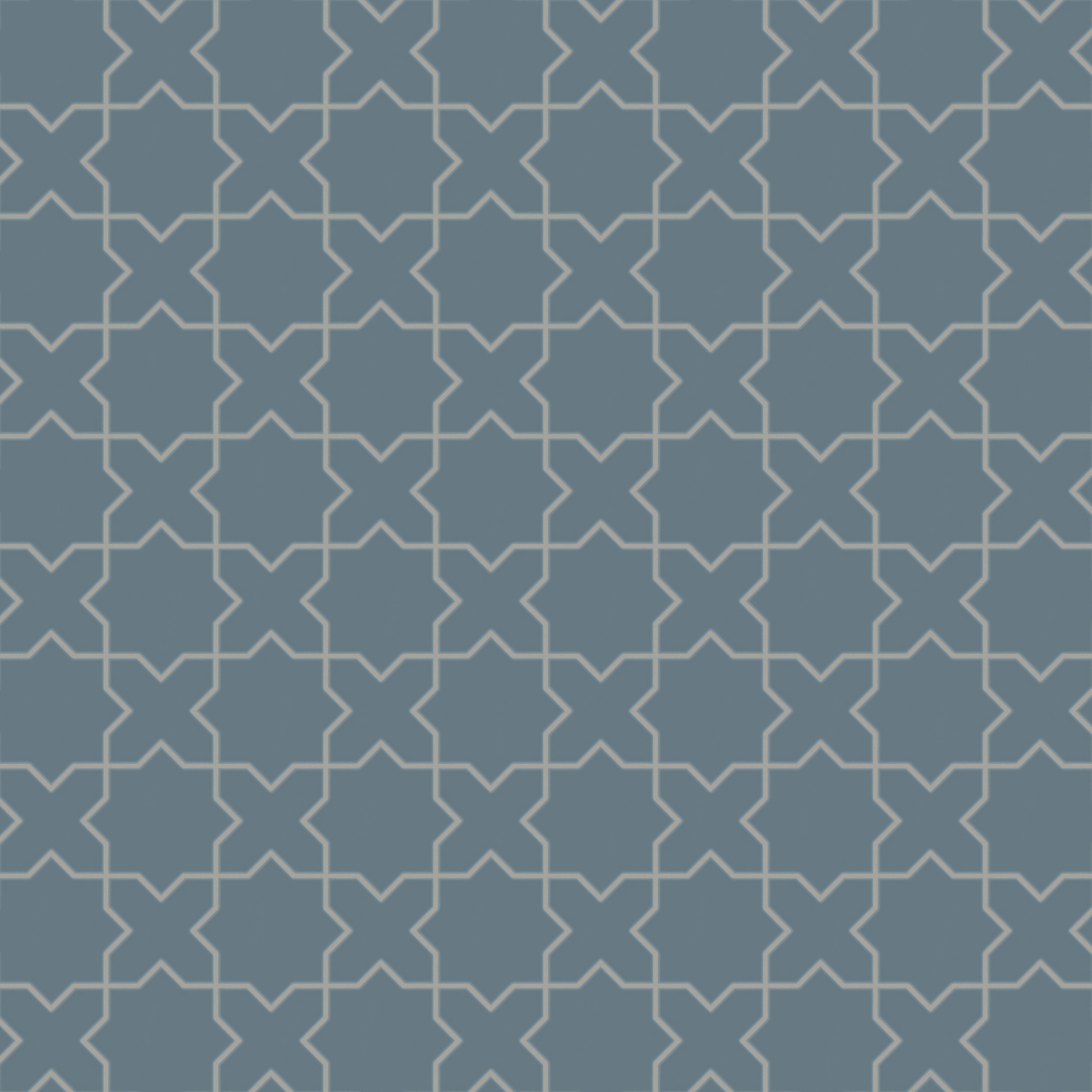 Star & Cross Original Ceramic Tile in Nautical Matte