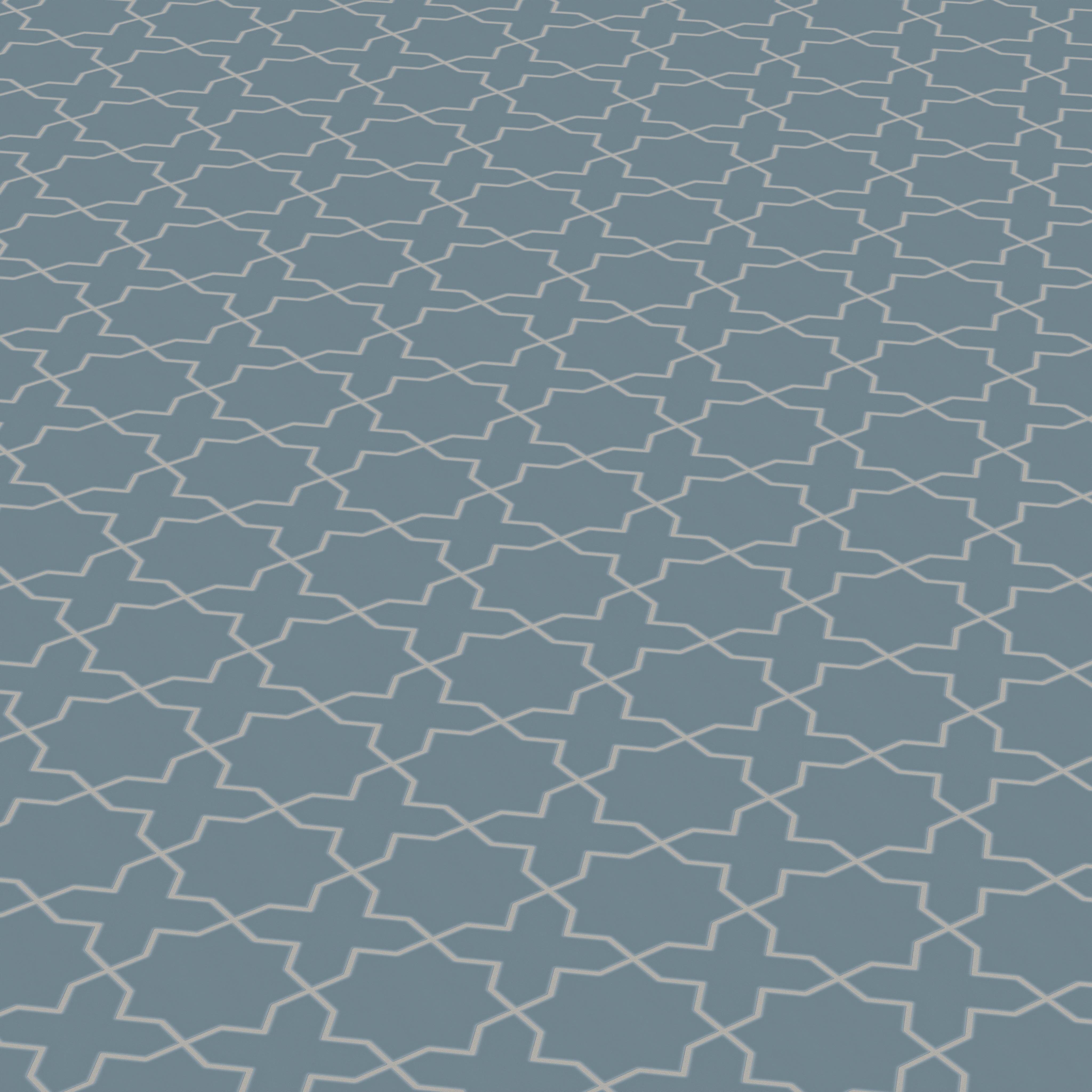 Star & Cross Original Ceramic Tile in Nautical Matte