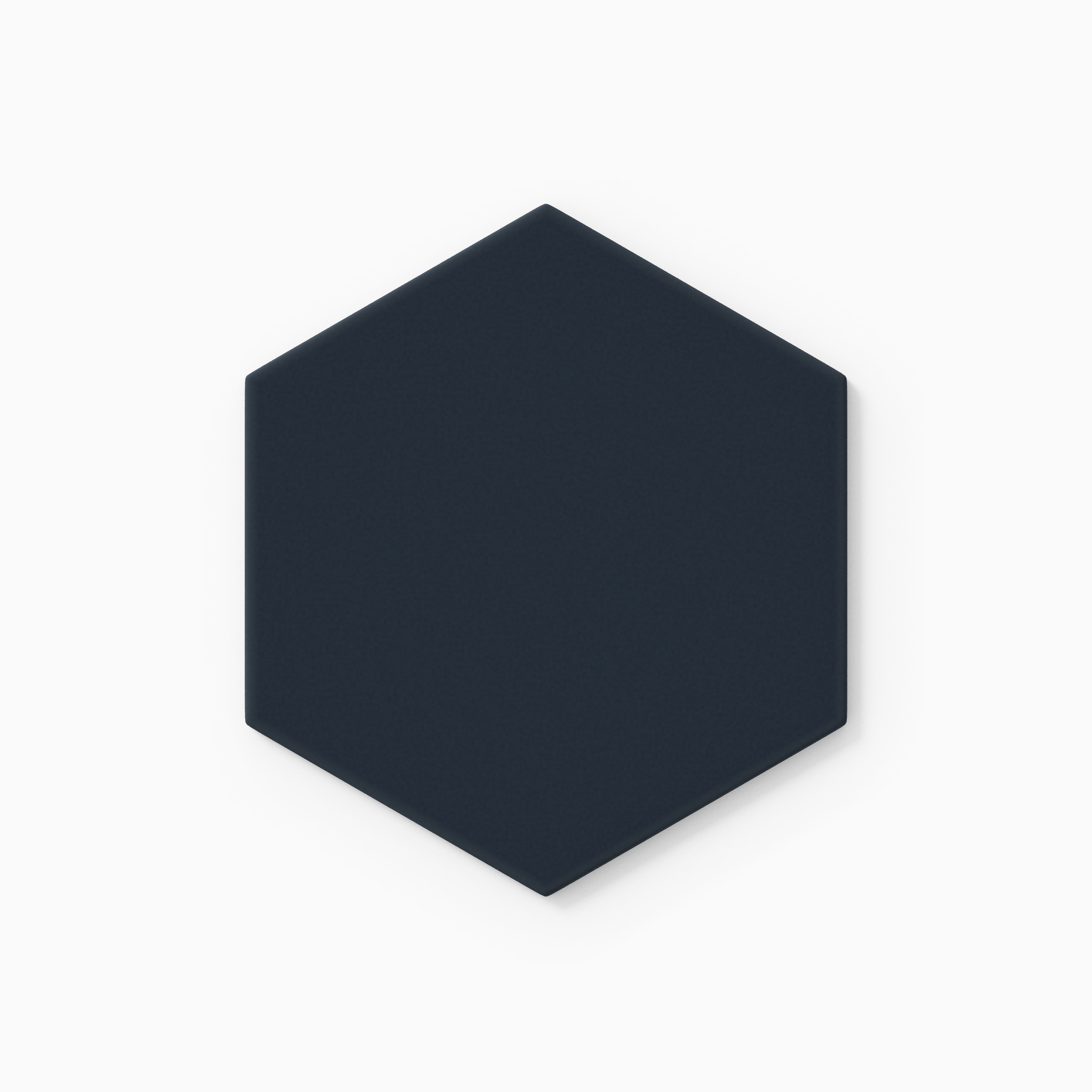 6" Hexagon Original Ceramic Tile in Navy Blue Matte