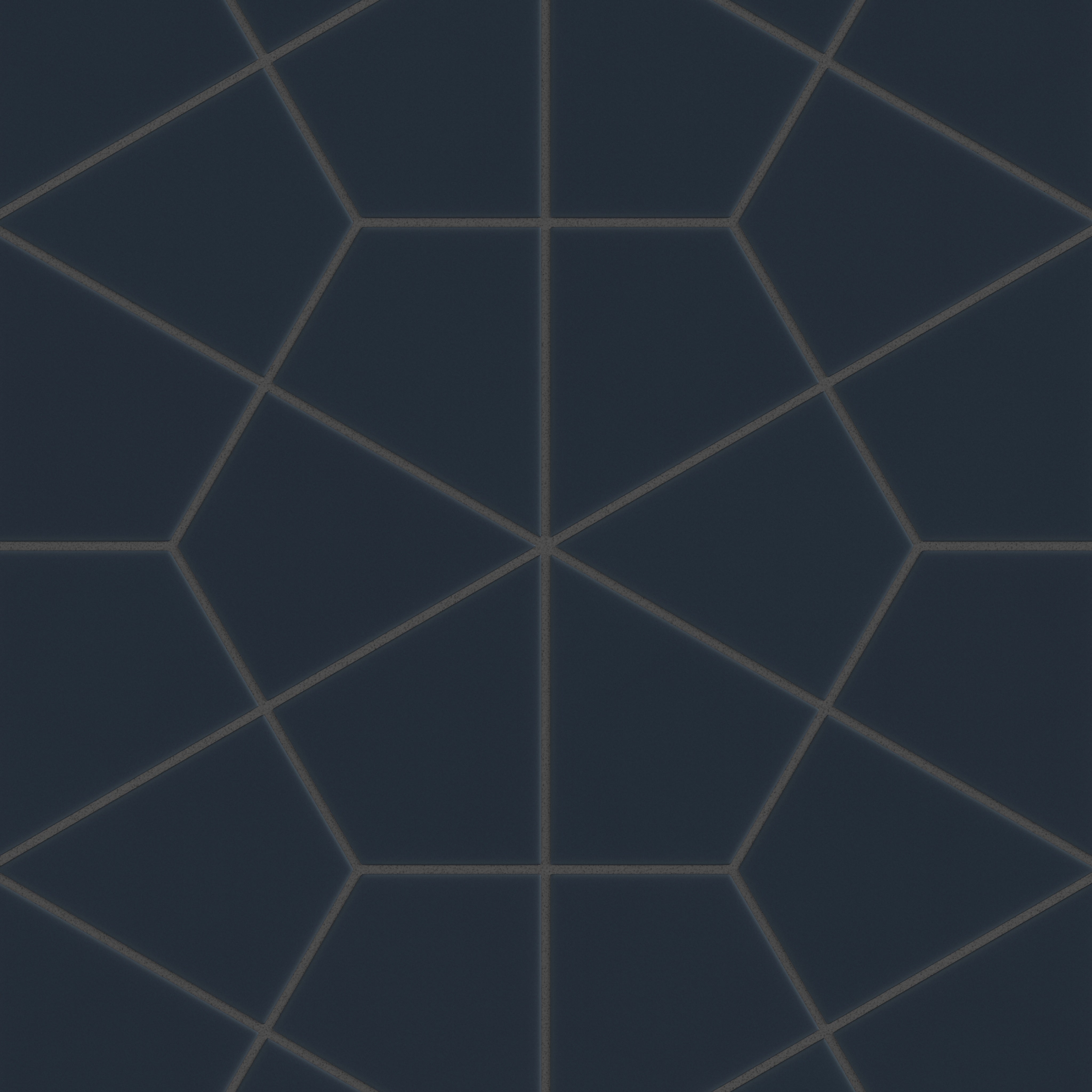 Hexite Original Ceramic Tile in Navy Blue Matte