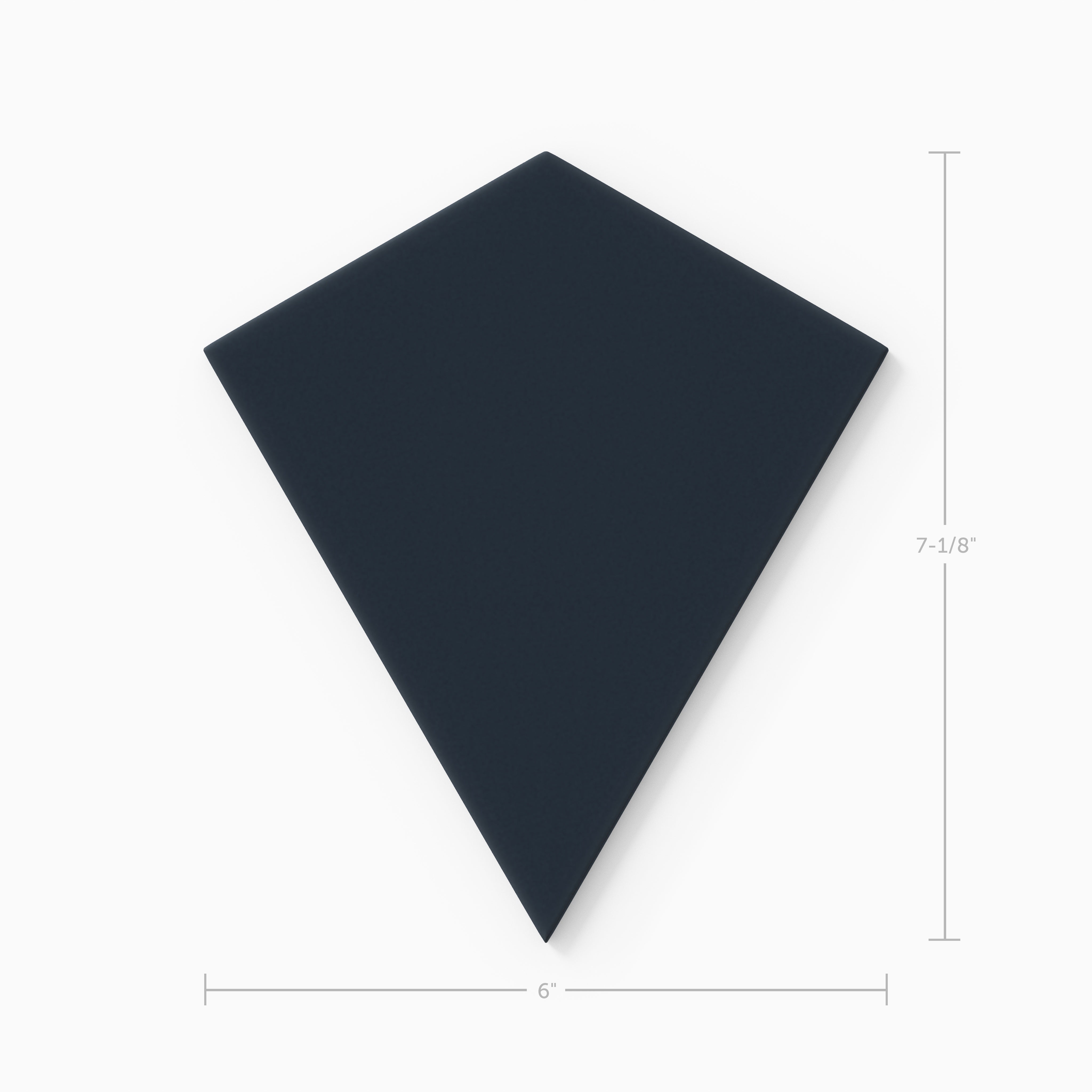 Hexite Original Ceramic Tile in Navy Blue Matte