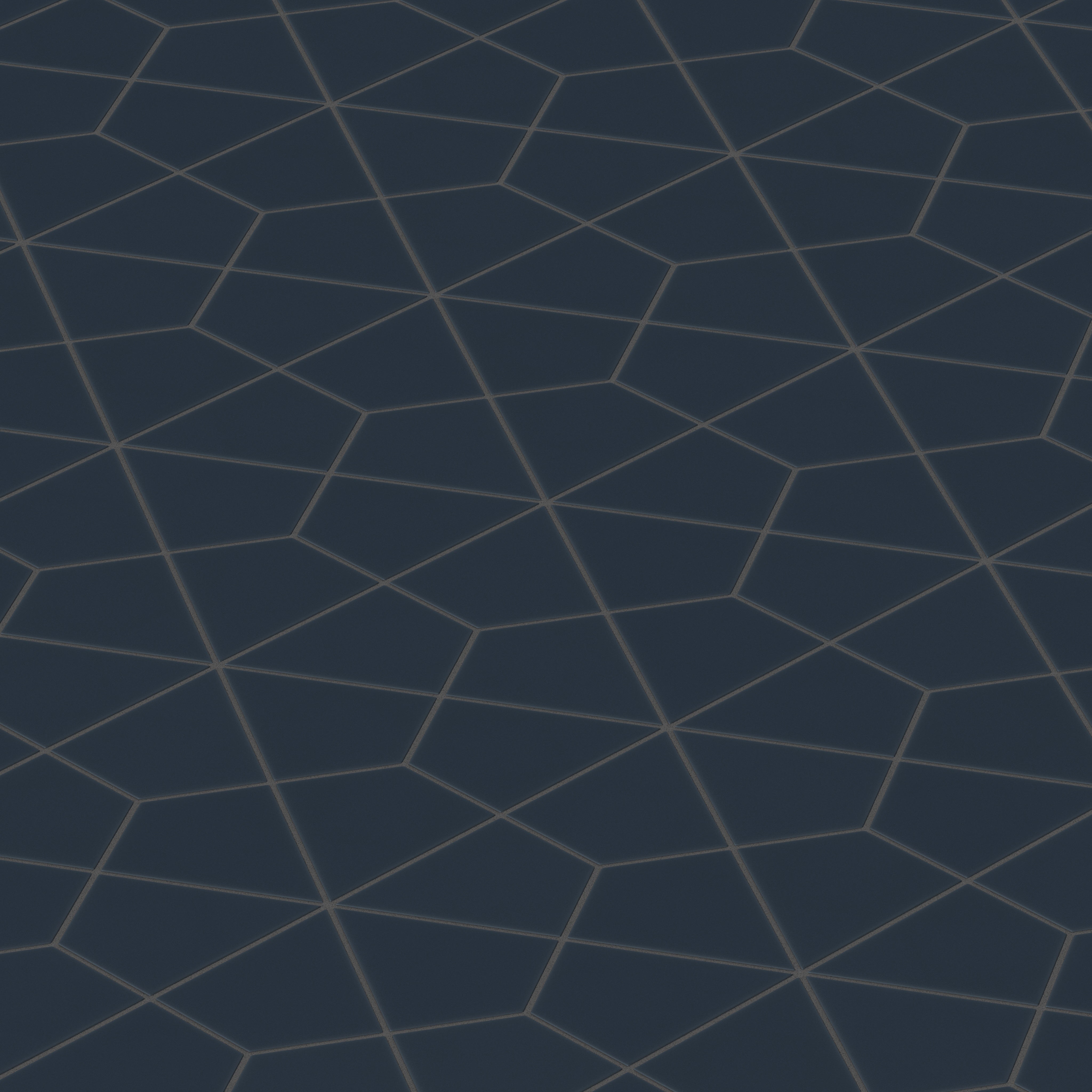 Hexite Original Ceramic Tile in Navy Blue Matte