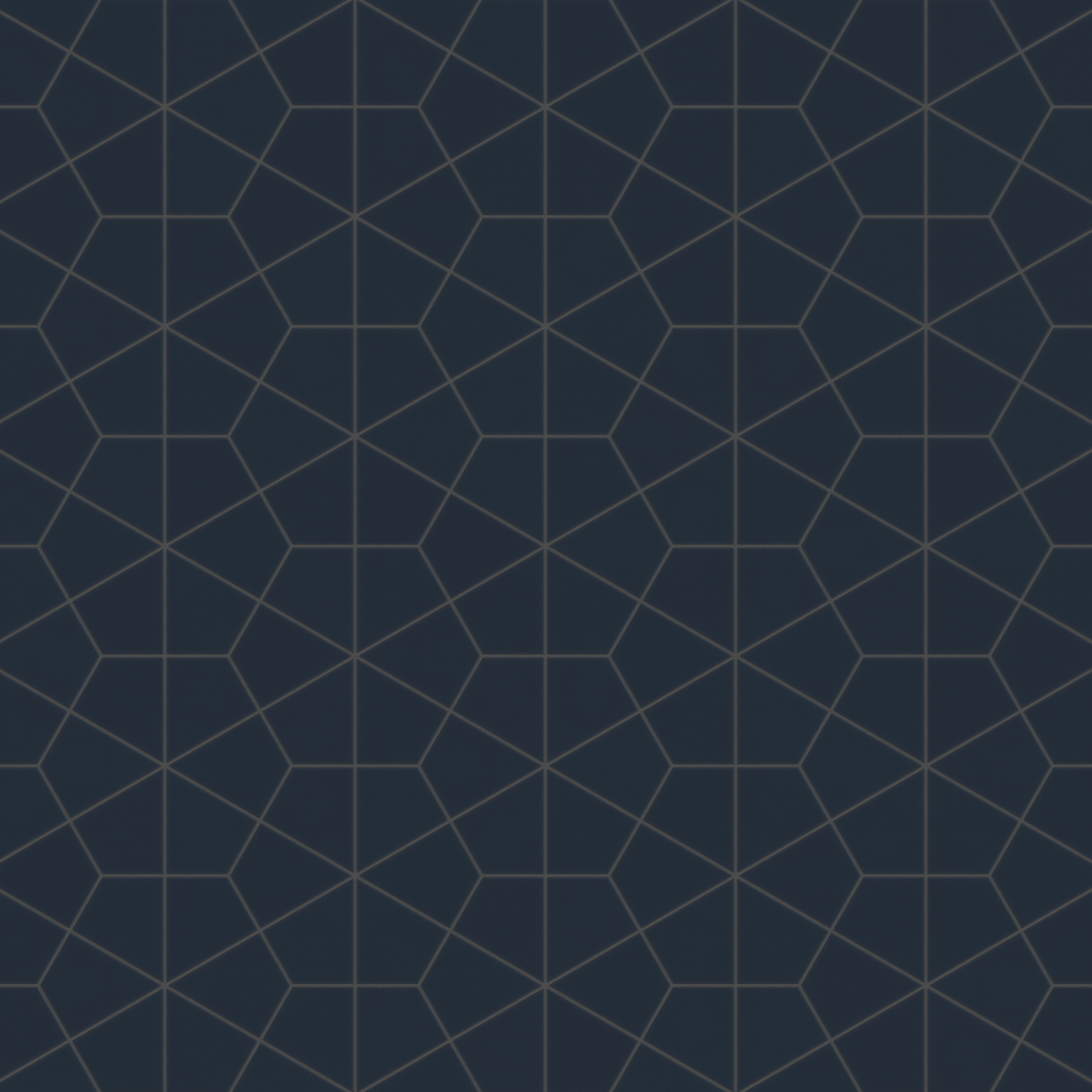 Hexite Original Ceramic Tile in Navy Blue Matte