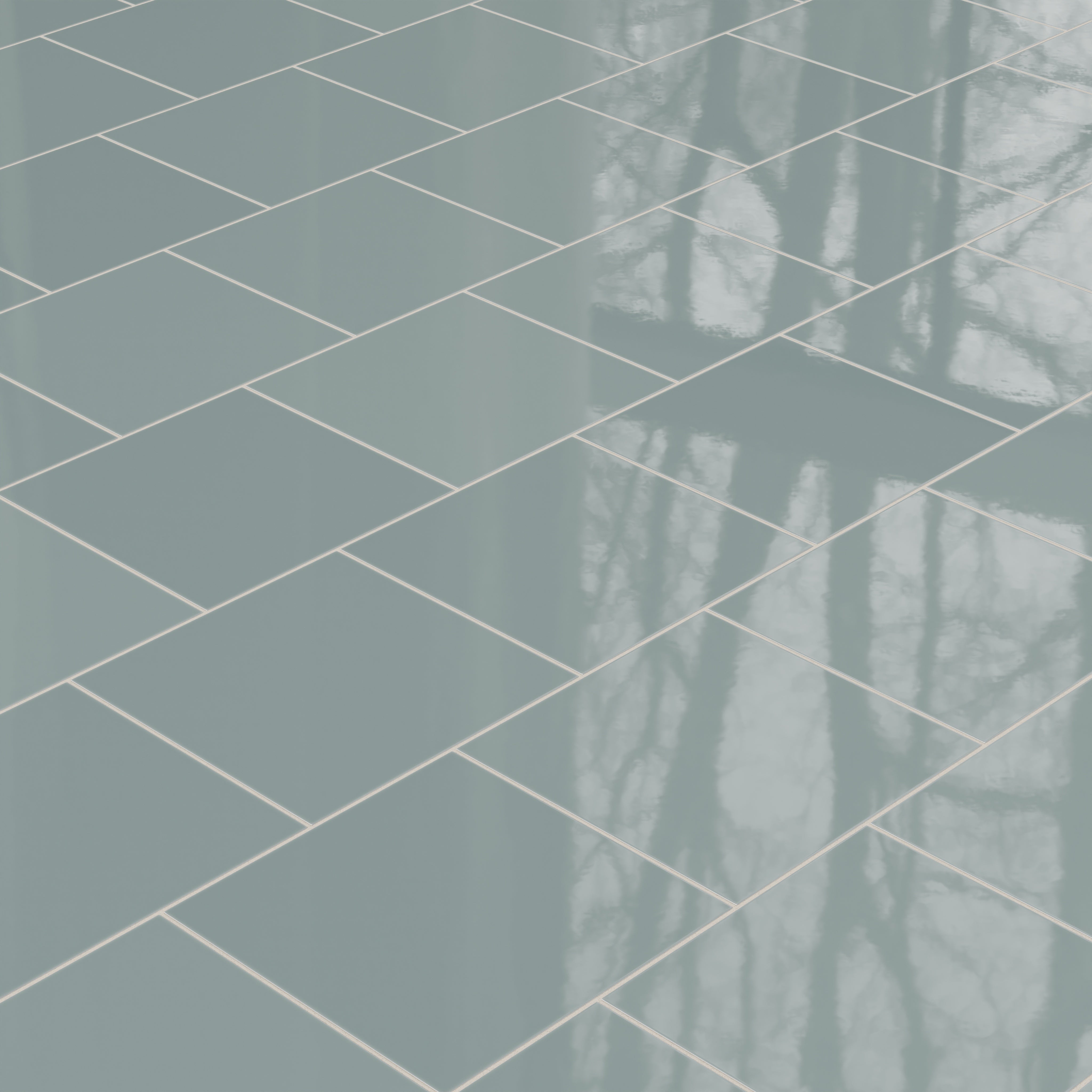 12x12 Natural Press Ceramic Tile in North Fork Gloss