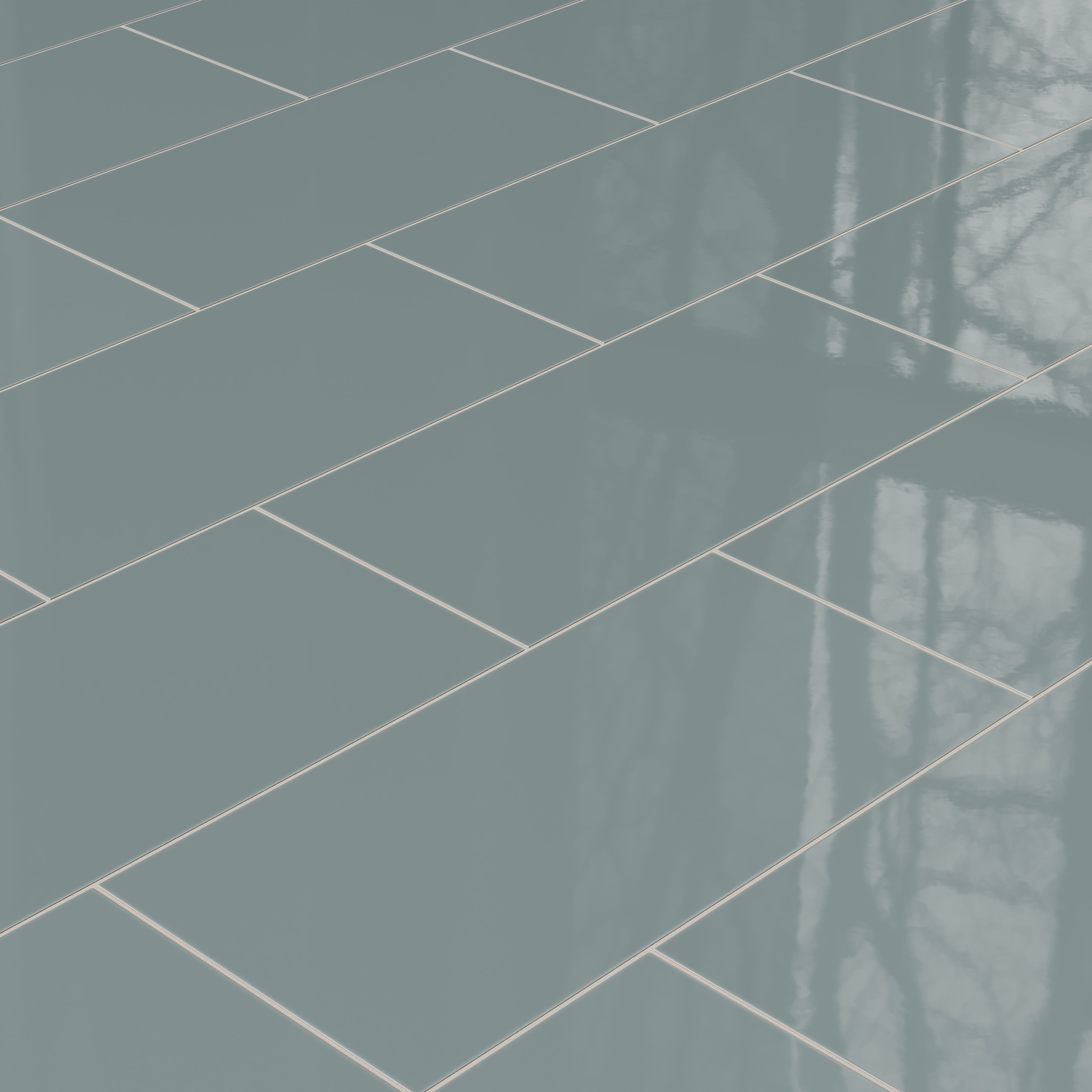 12x24 Natural Press Ceramic Tile in North Fork Gloss