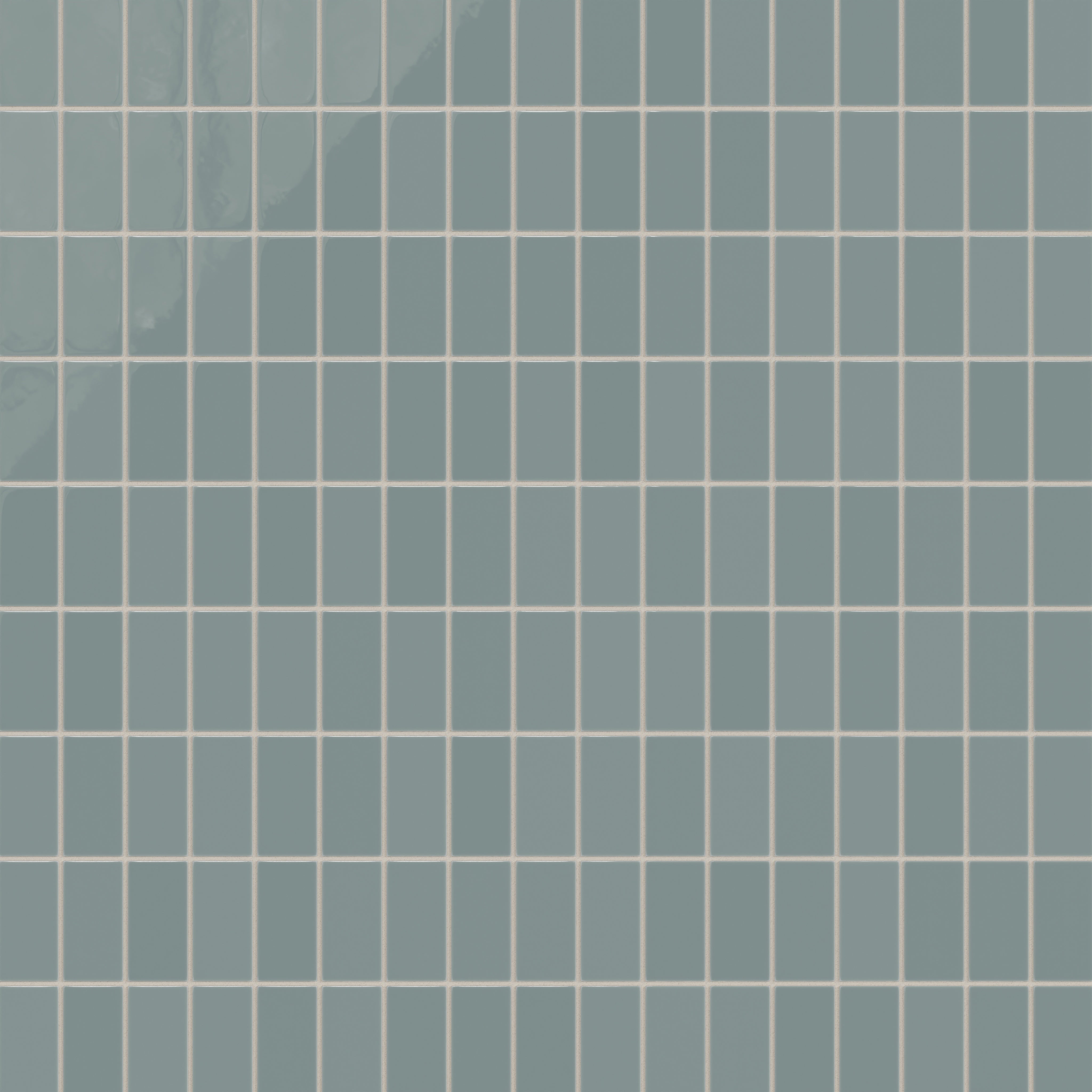 2x4 Straight Set Sheeted Natural Press Ceramic Mosaic Tile in North Fork Gloss