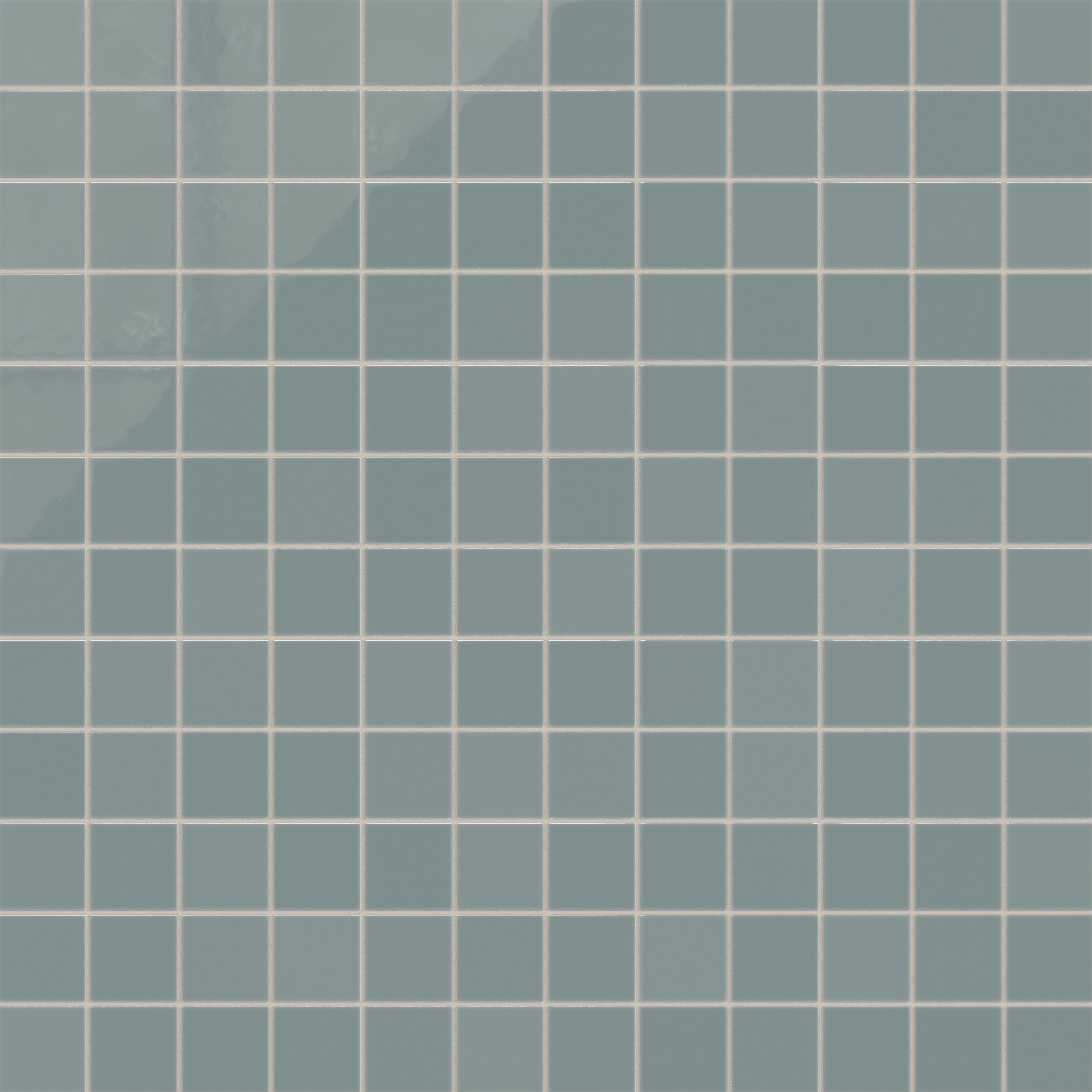 3x3 Straight Set Sheeted Natural Press Ceramic Mosaic Tile in North Fork Gloss
