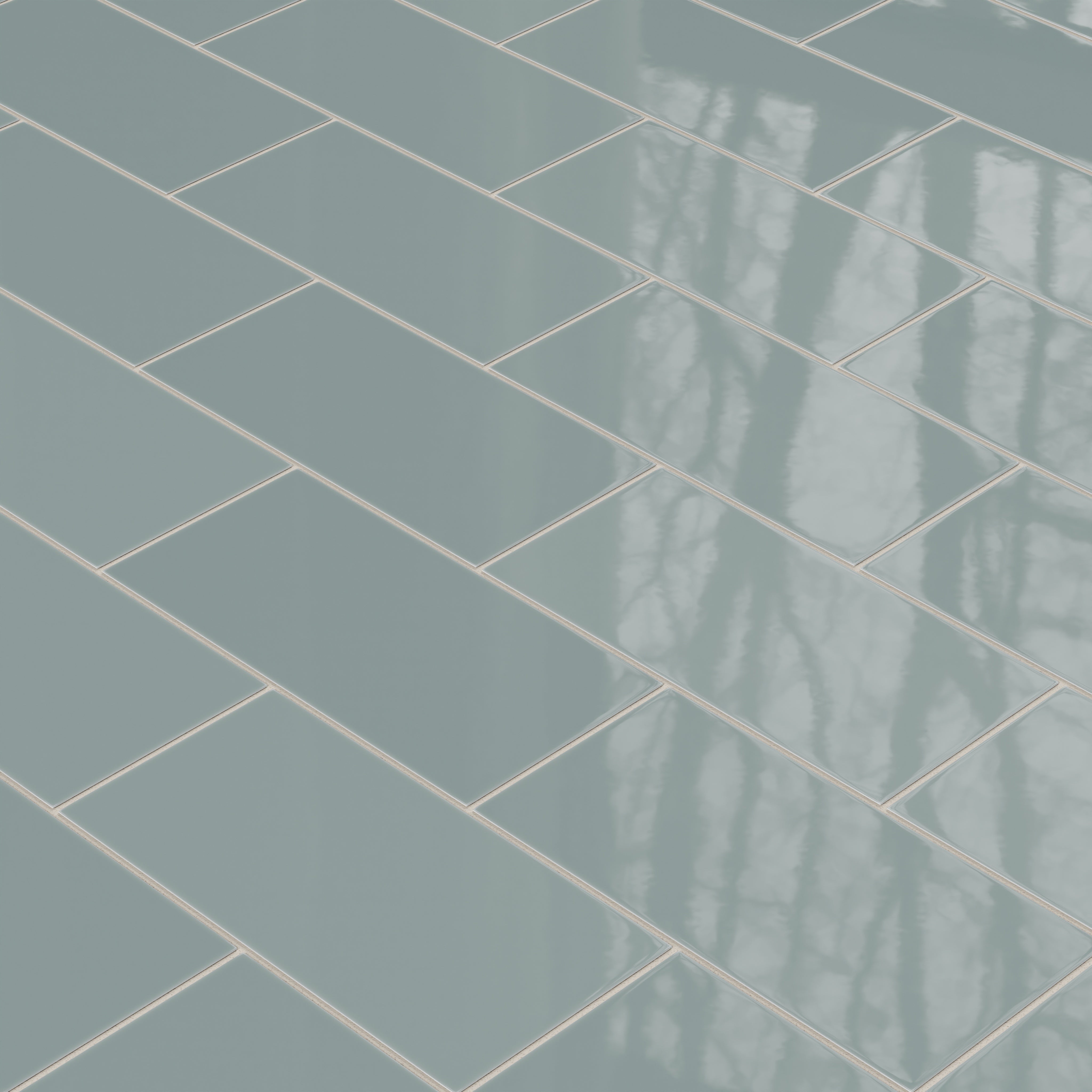 6x12 Natural Press Ceramic Tile in North Fork Gloss