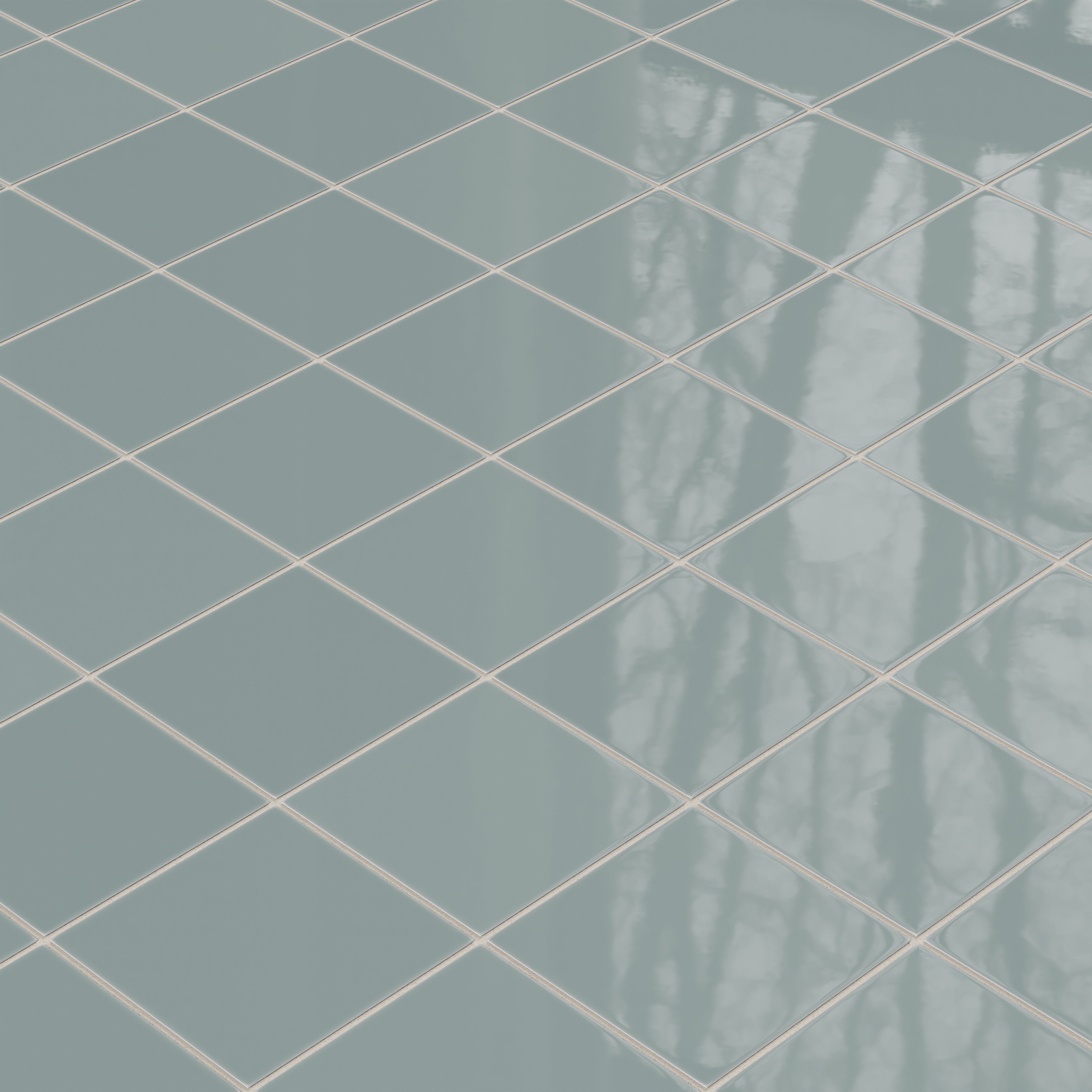 6x6 Natural Press Ceramic Tile in North Fork Gloss