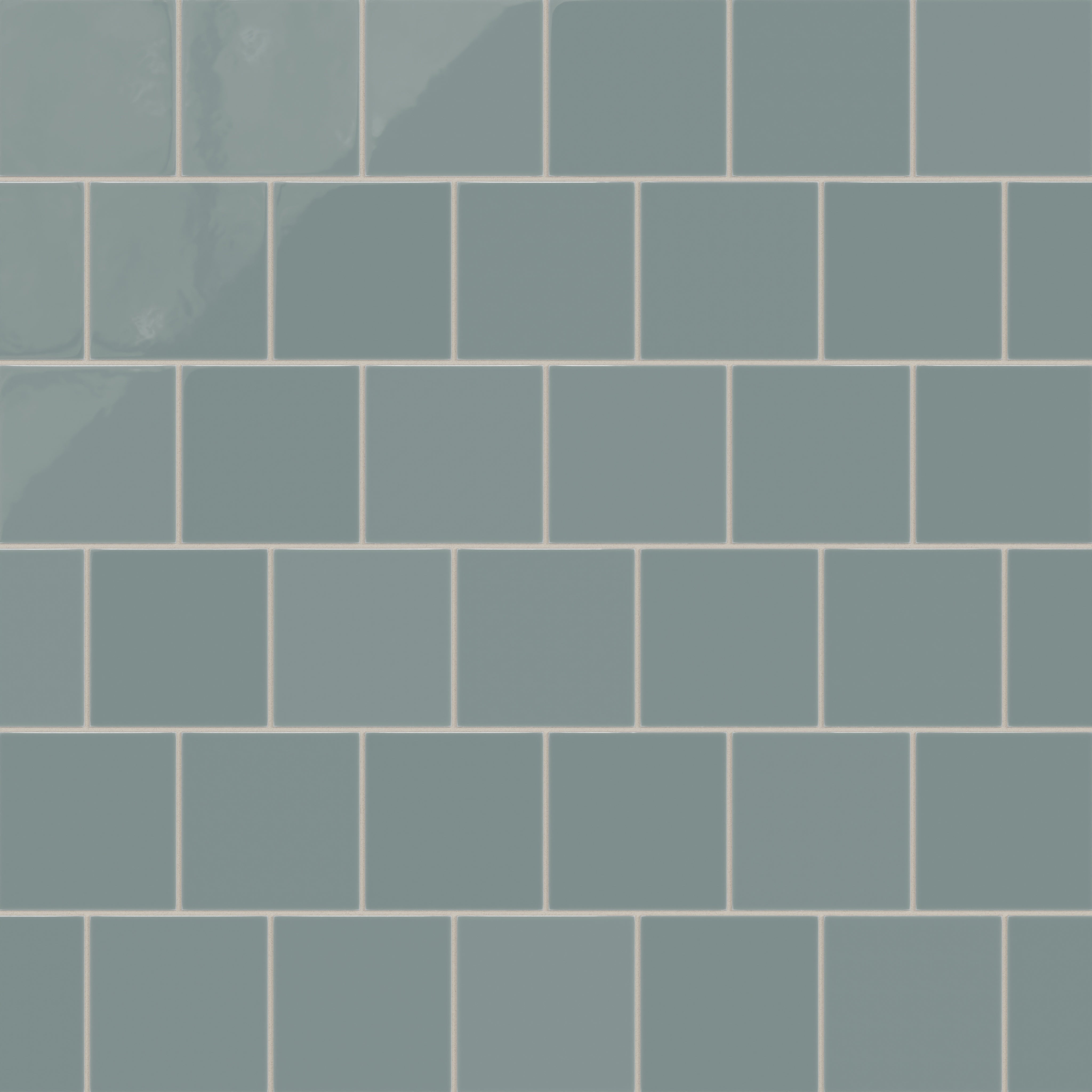 6x6 Natural Press Ceramic Tile in North Fork Gloss