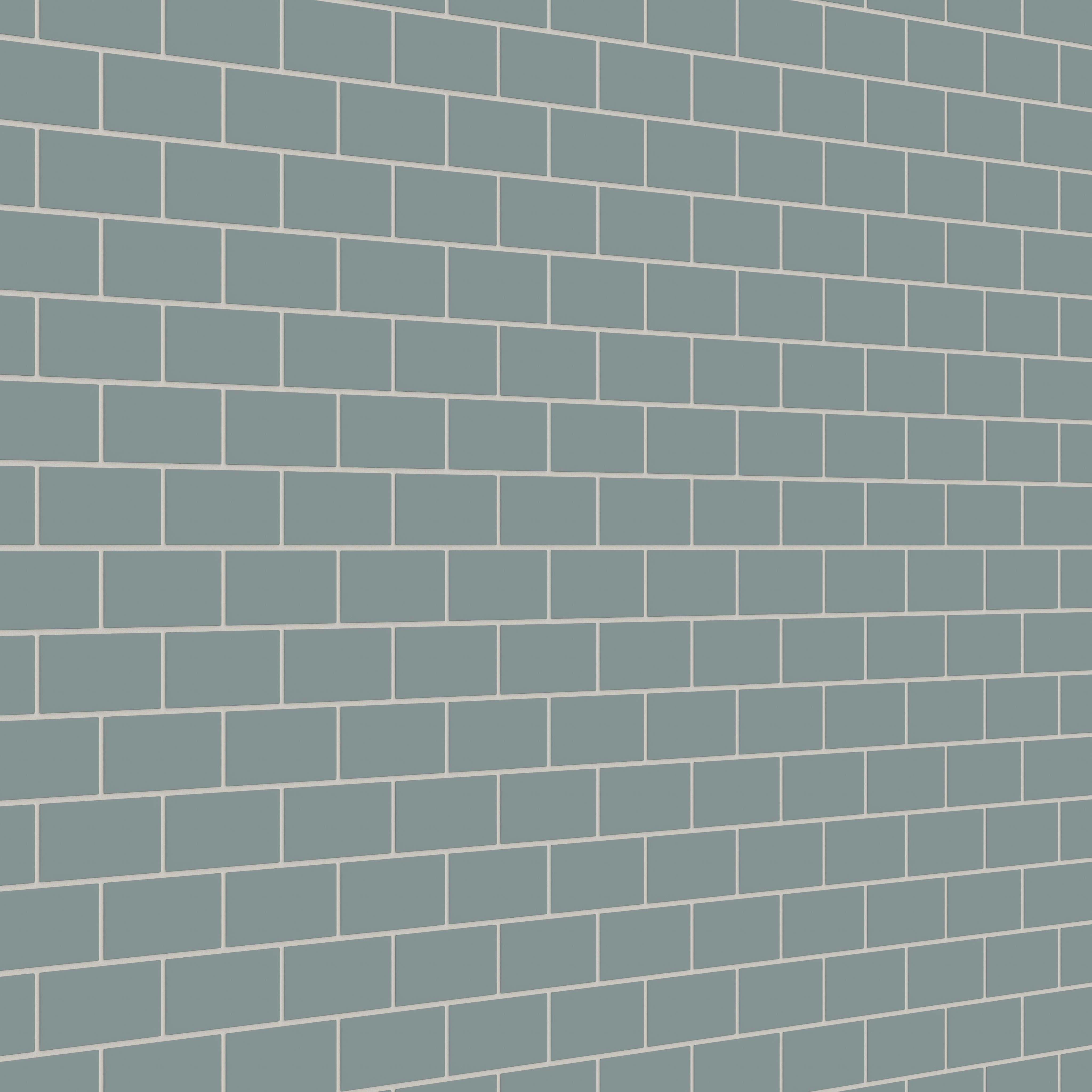 2x4 Half Offset Sheeted Natural Press Ceramic Mosaic Tile in North Fork Matte