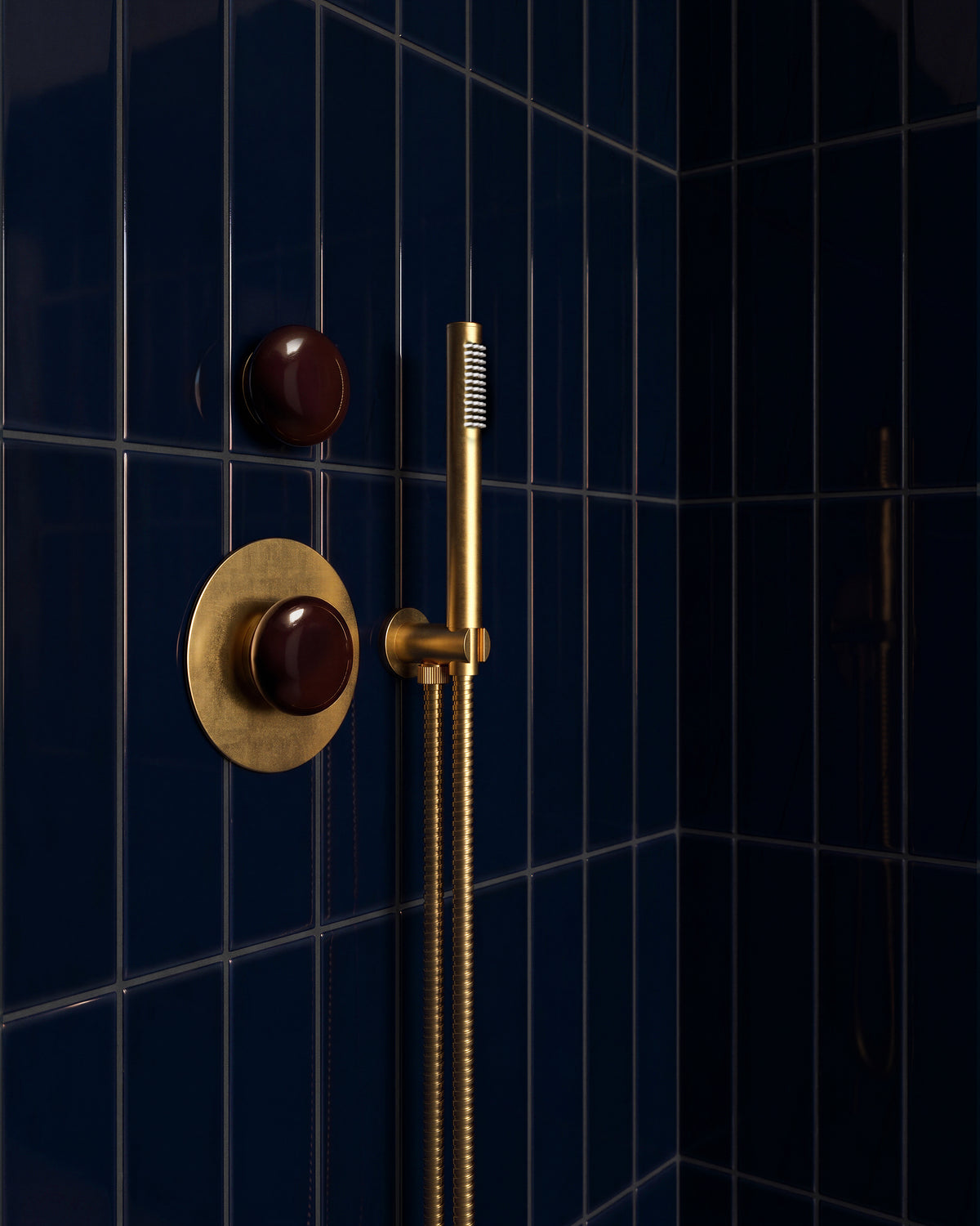 Contour & Foundry Wall Elbow with Hook Kit - Less Hand Shower in French Brass