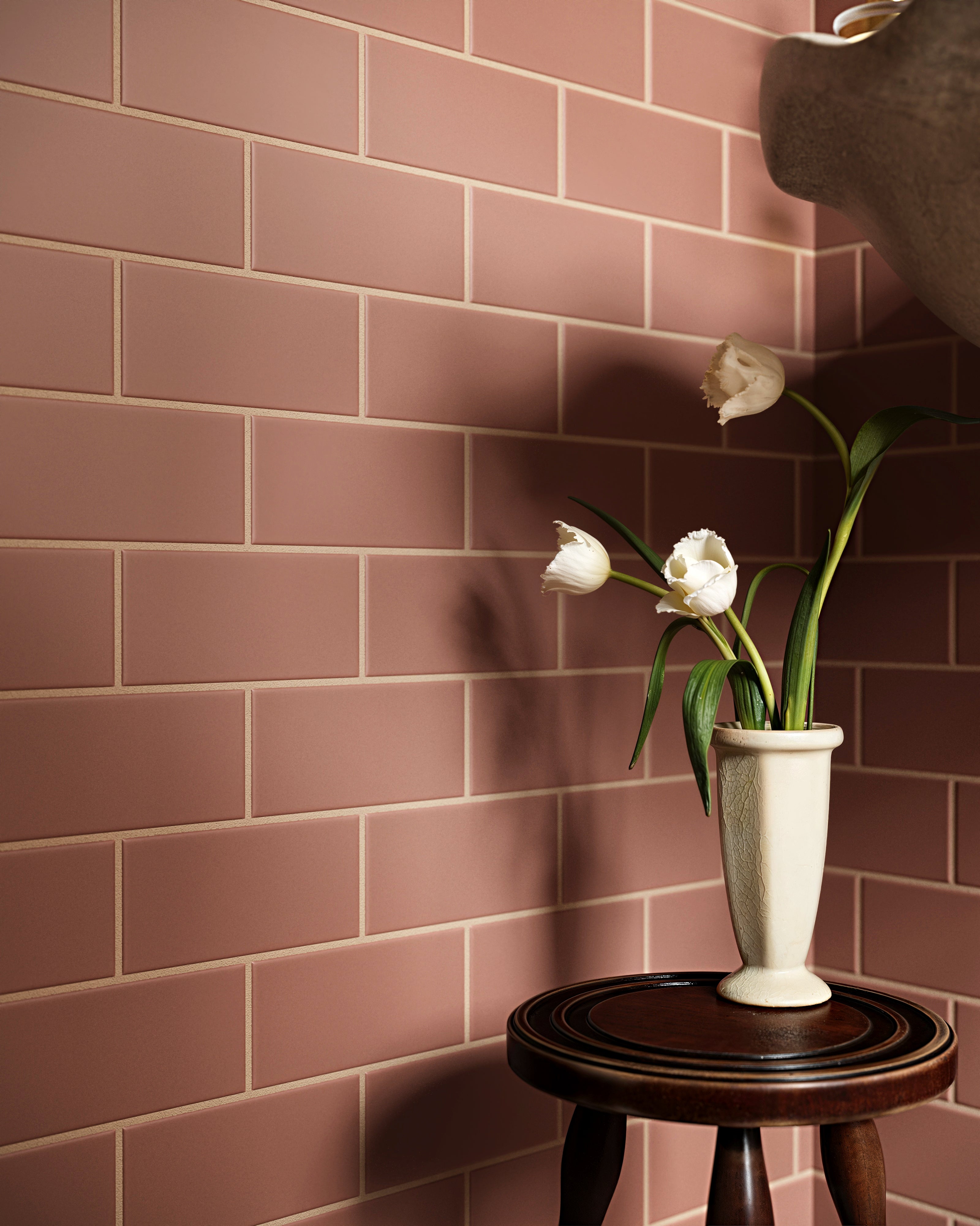 3x6 Original Ceramic Tile in Mauve Matte