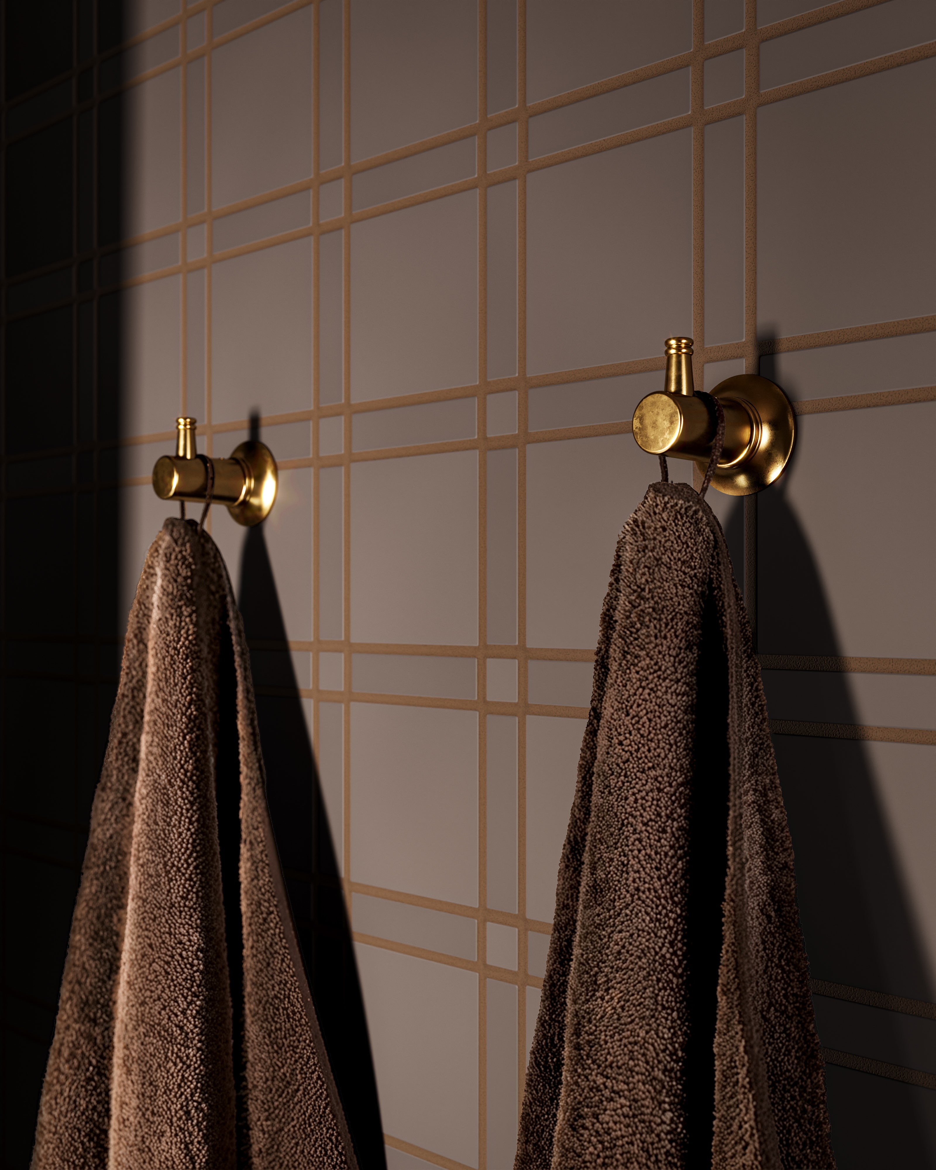 Emerson Robe Hook in French Brass