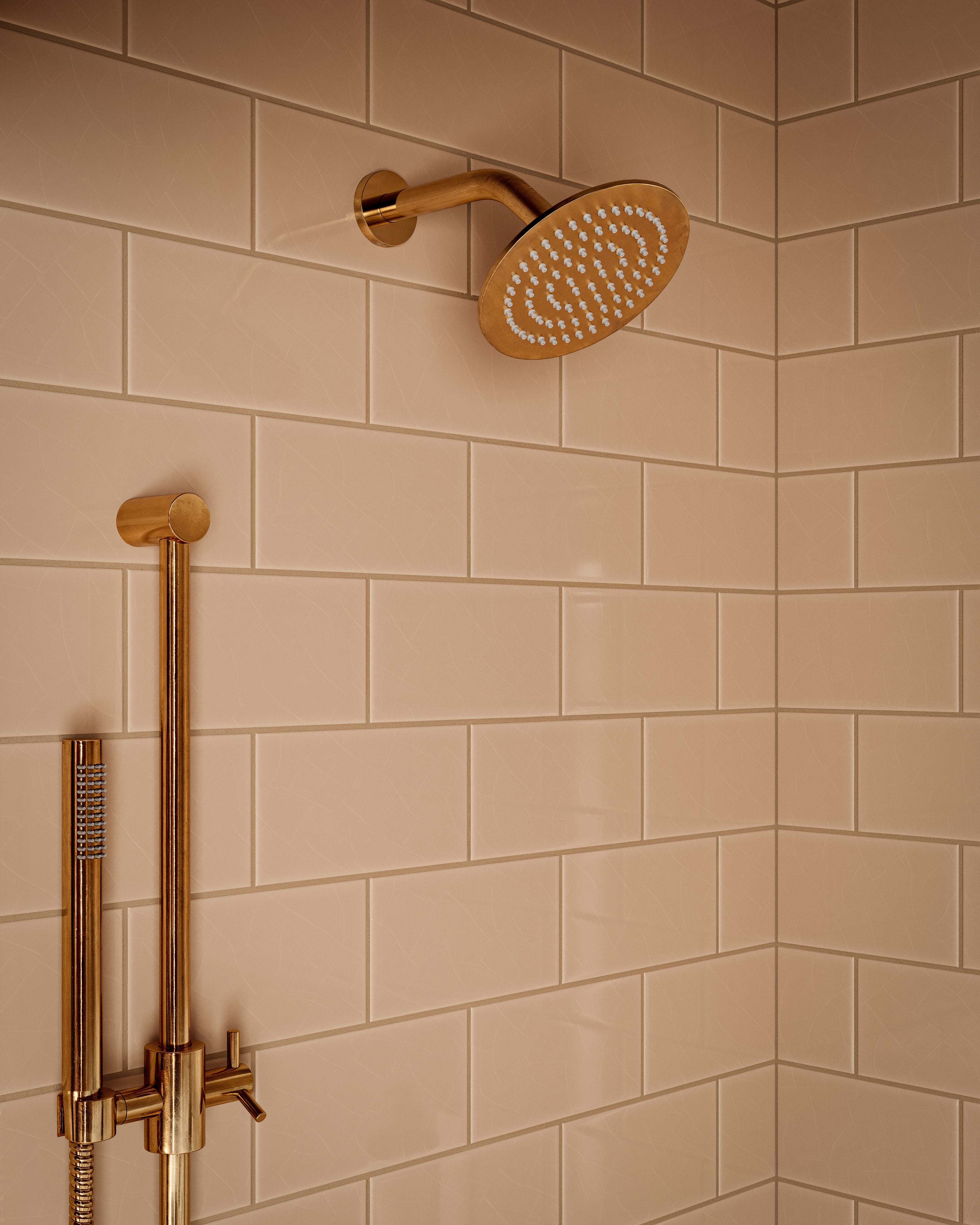 Contour & Foundry 45-Degree 8" Shower Arm with Flange in French Brass