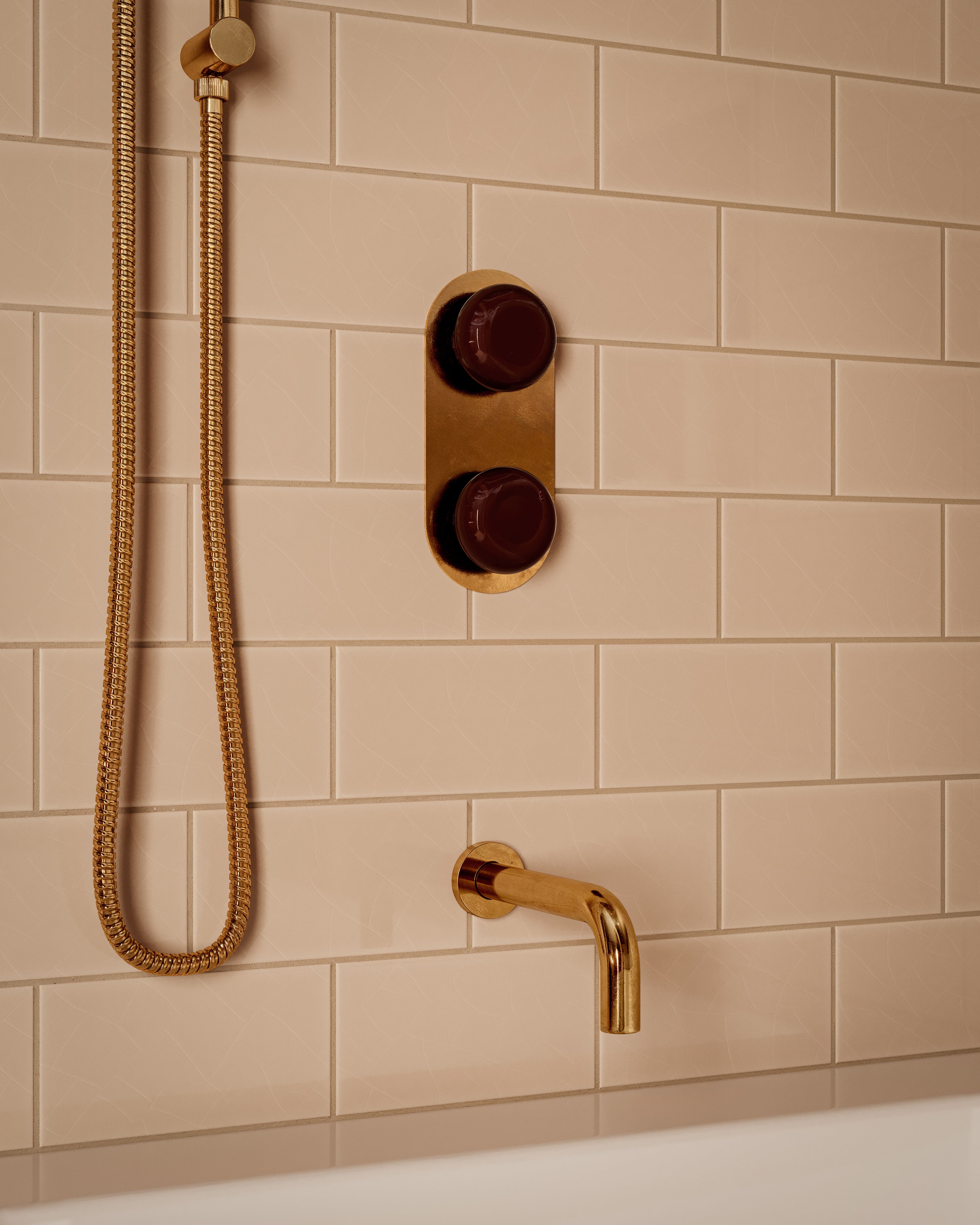 Contour Wall Mount 7.5" Spout in French Brass